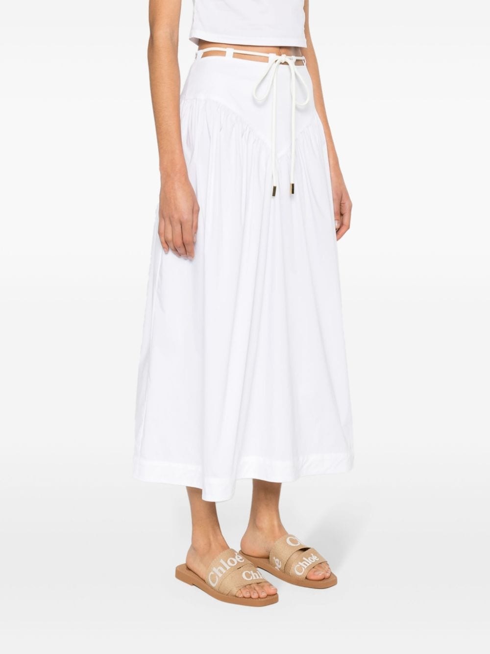 Grinch drawstring midi skirt - 3