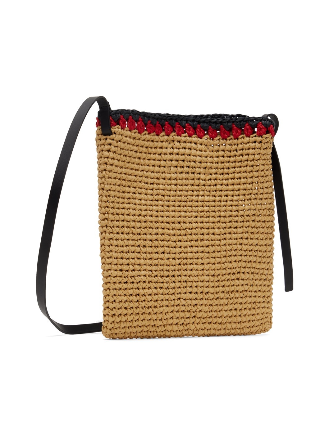 Beige Crochet Crossbody Bag - 3