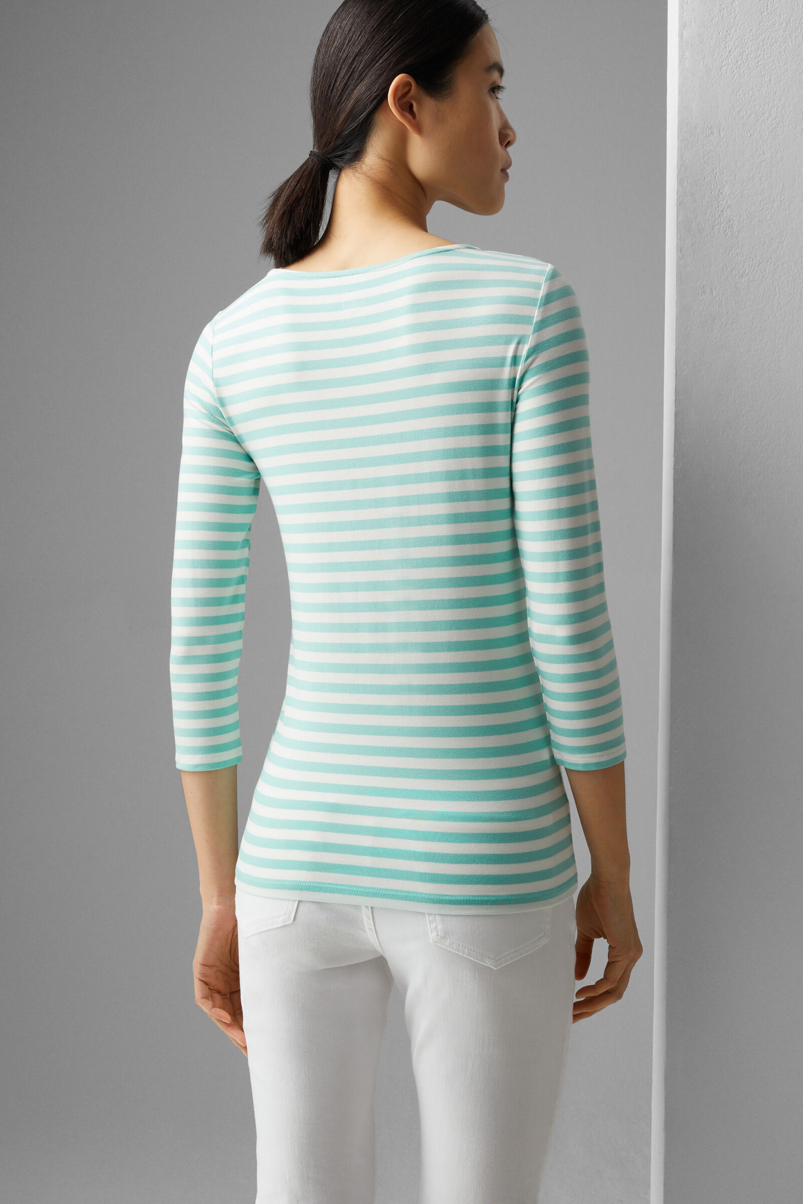 Louna Longsleeve in Mint/Off-white - 3