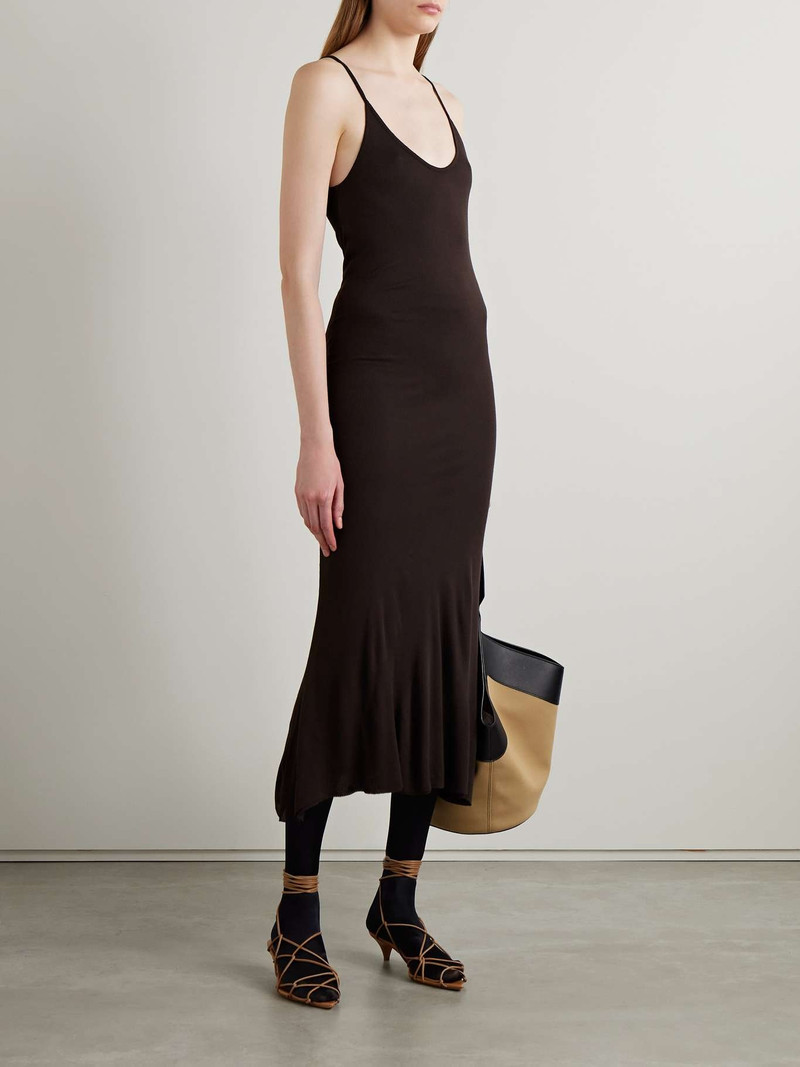 KHAITE Leesal jersey midi dress outlook