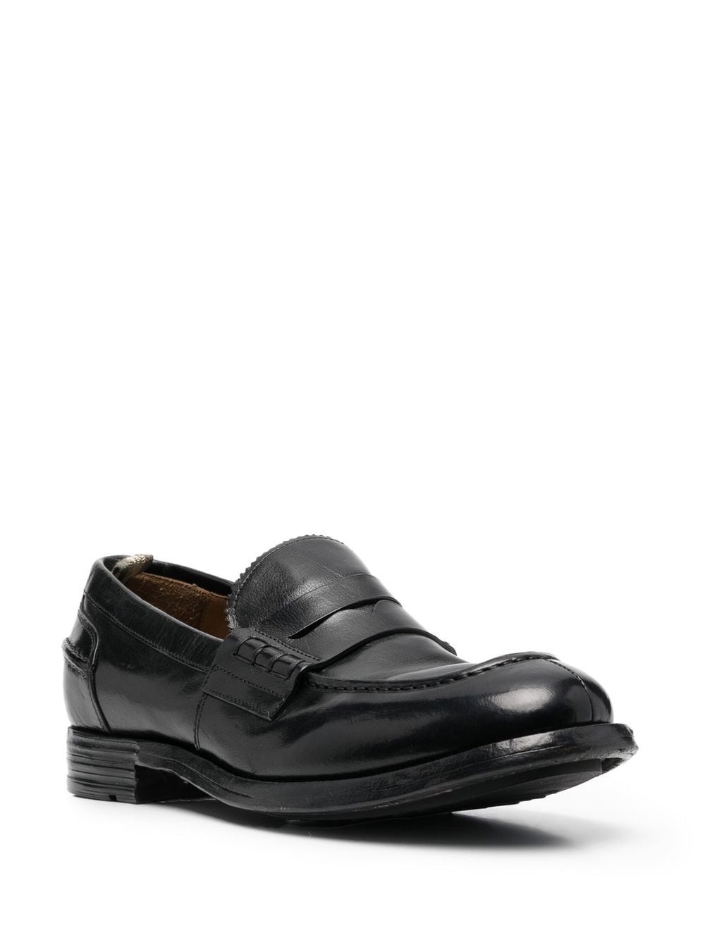 slip-on leather penny loafers - 2