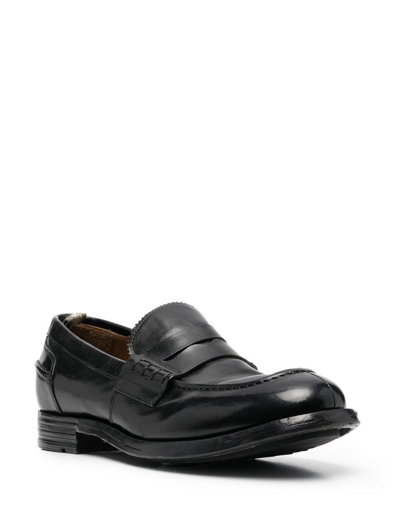 OFFICINE CREATIVE slip-on leather penny loafers outlook