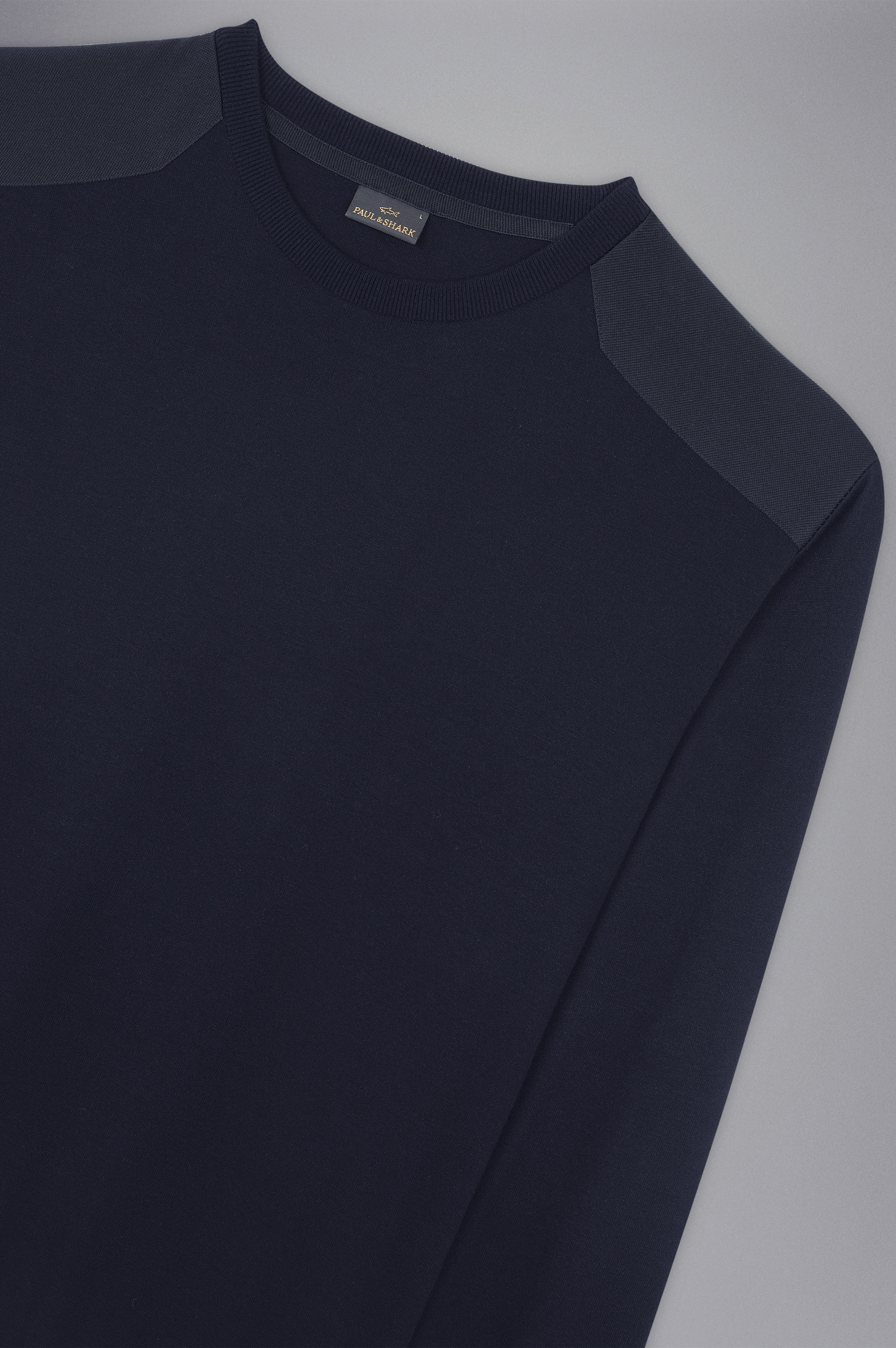 RE-WOOL SWEATER WITH SHARK INLAY AND STRIPED PATTERN - 5