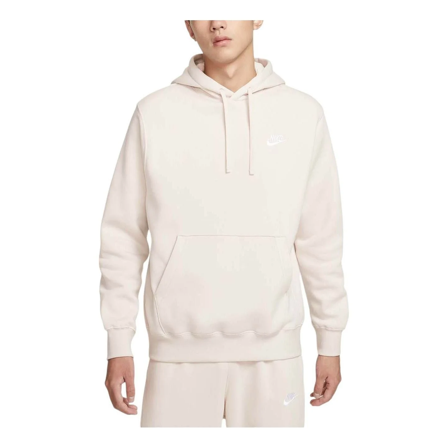 Nike Sportswear Club Fleece Hoodie Asia Sizing 'Light Orewood Brown' BV2655-104 - 1