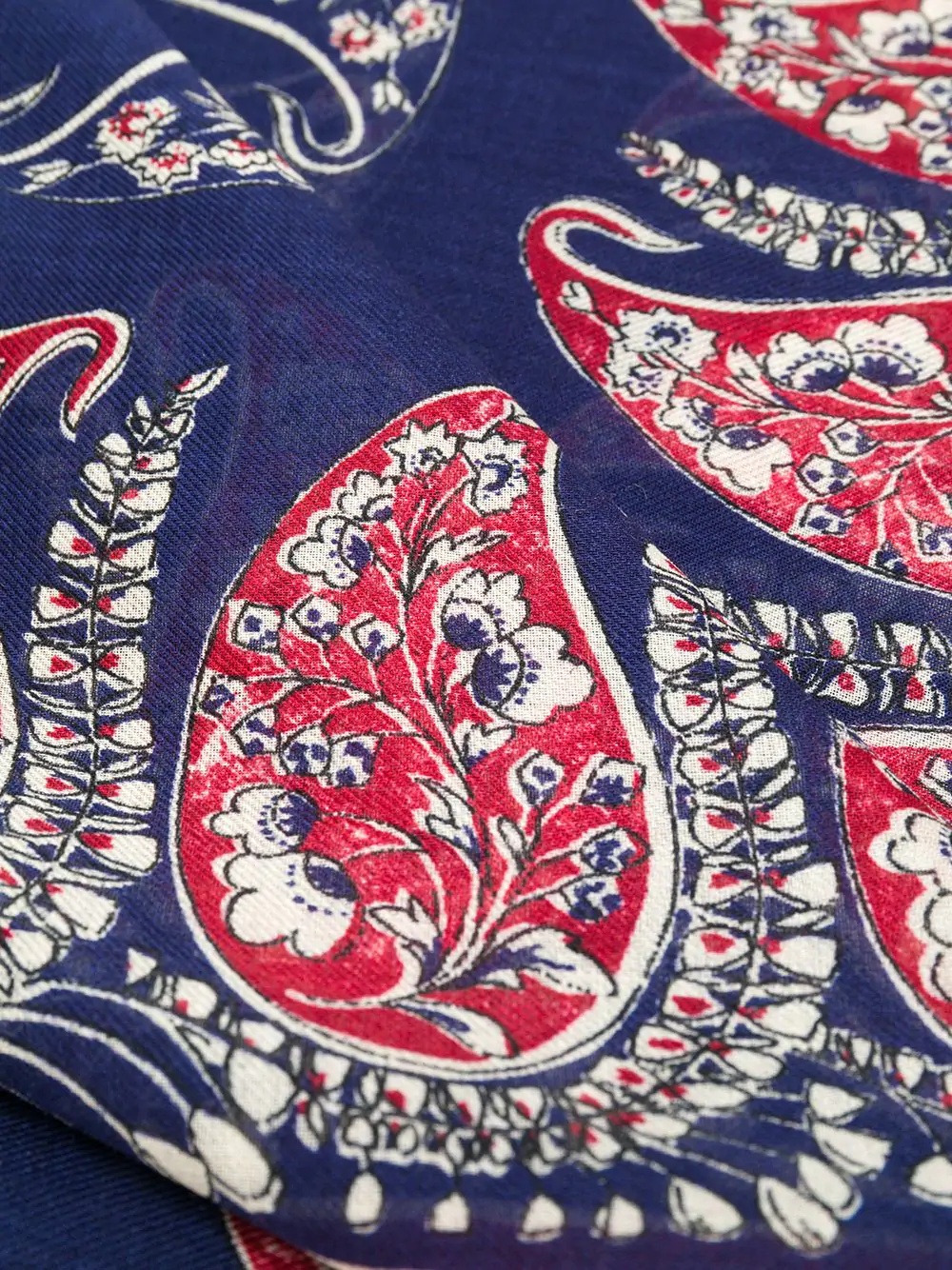 paisley print shawl - 3