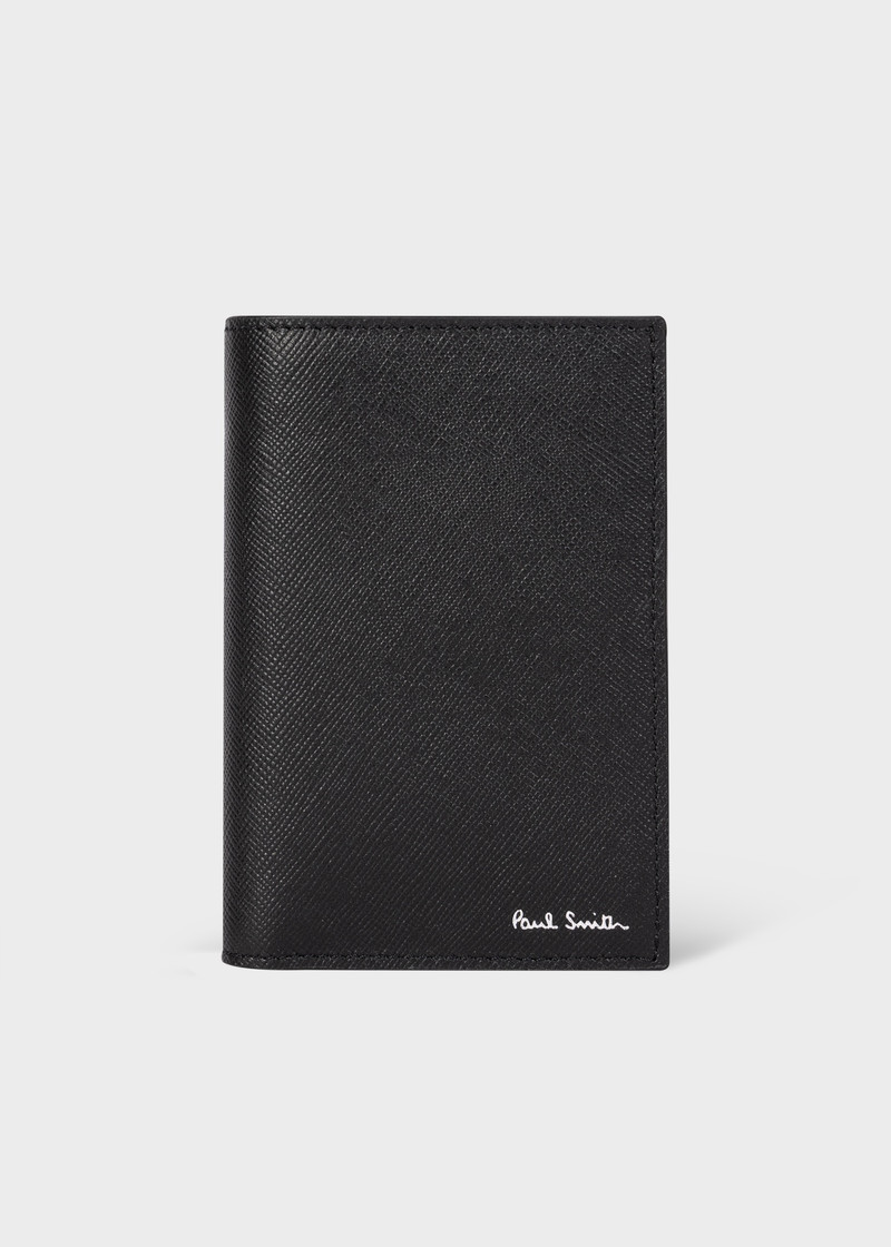 Paul Smith Black 'Mini Blur' Interior Credit Card Wallet outlook