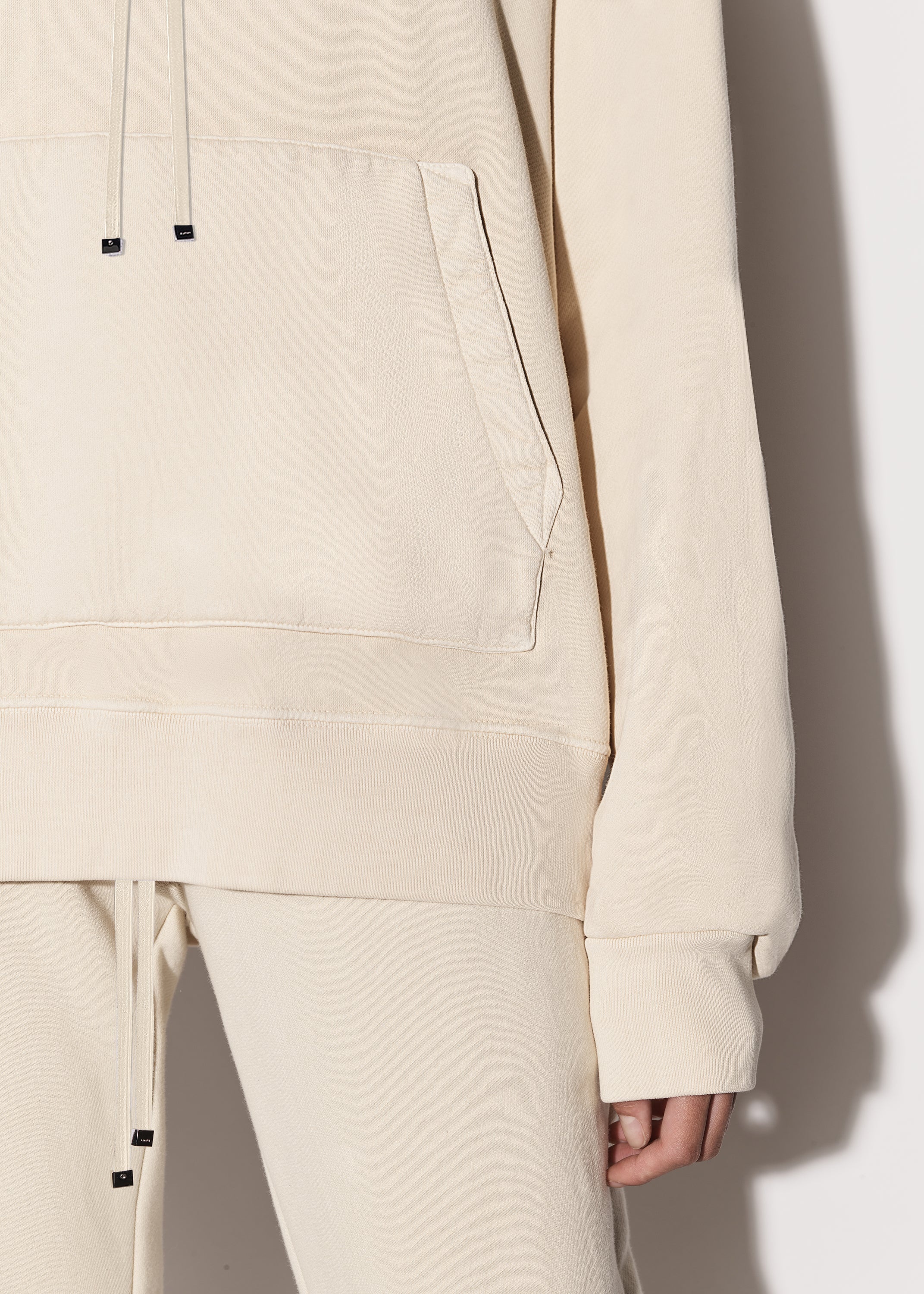 LEATHER HYBRID HOODIE - 7