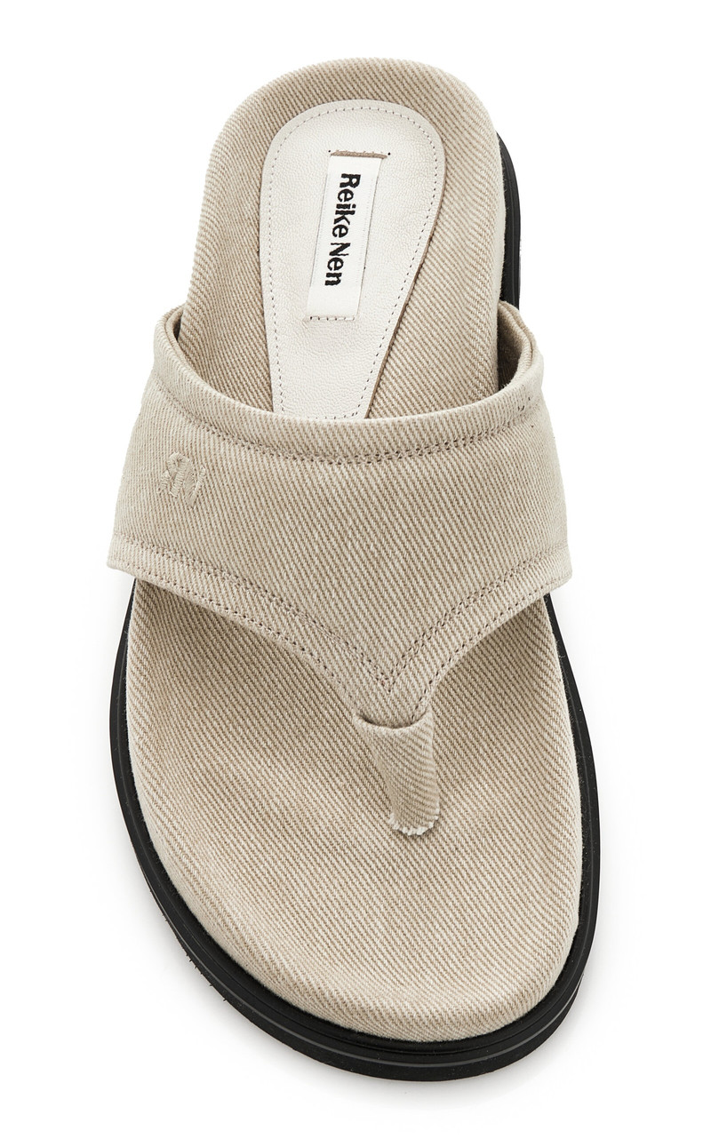 REIKE NEN Exclusive Padded-Denim Sandals neutral outlook