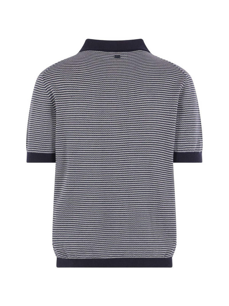 AGNONA striped V-neck T-shirt outlook