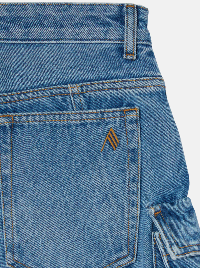 ''FERN'' WASHED BLUE LONG PANTS 5