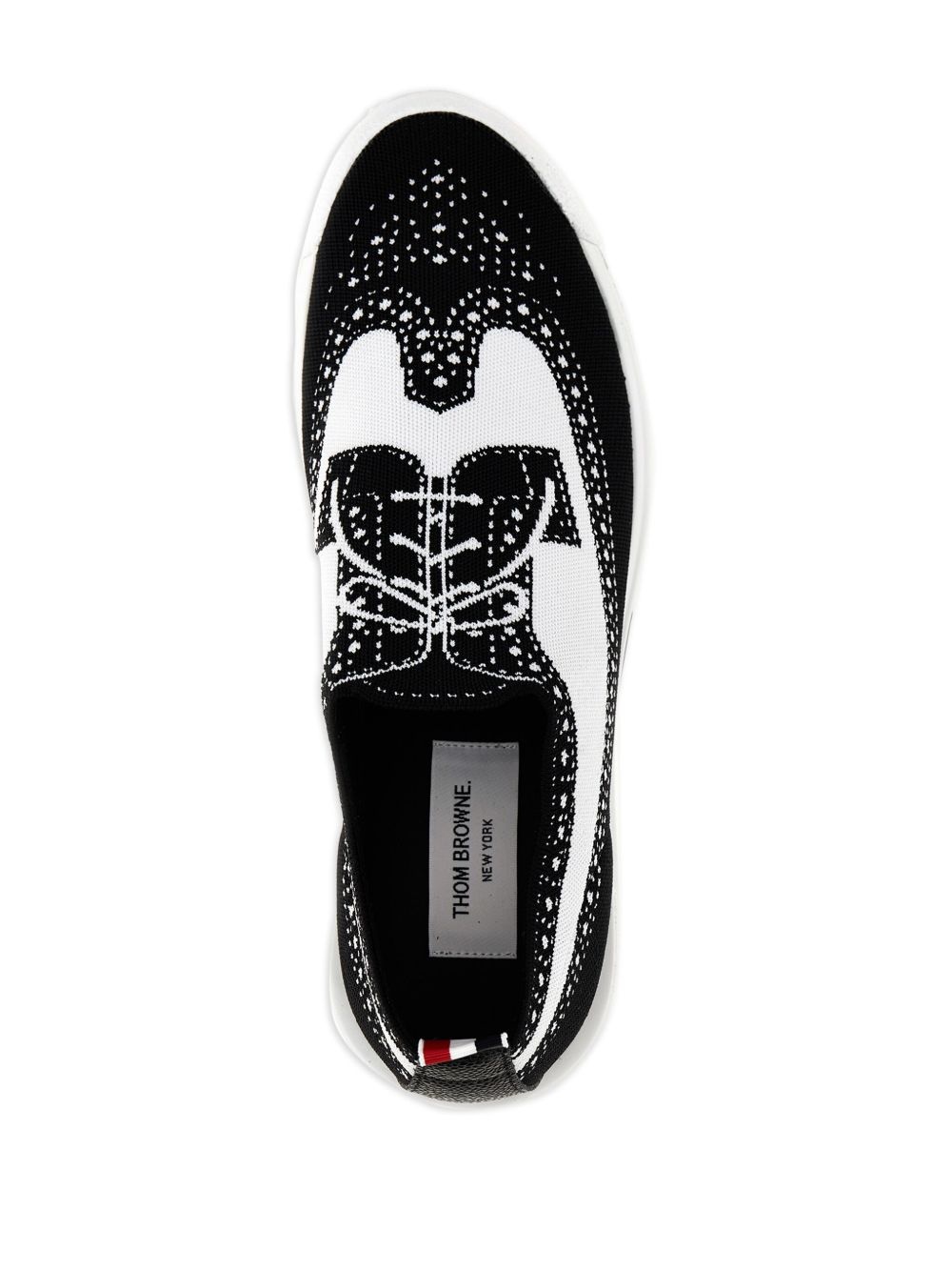LONGWING BROGUE W/ TECH RUNNER SOLE IN TROMPE LOEIL KNIT - 3