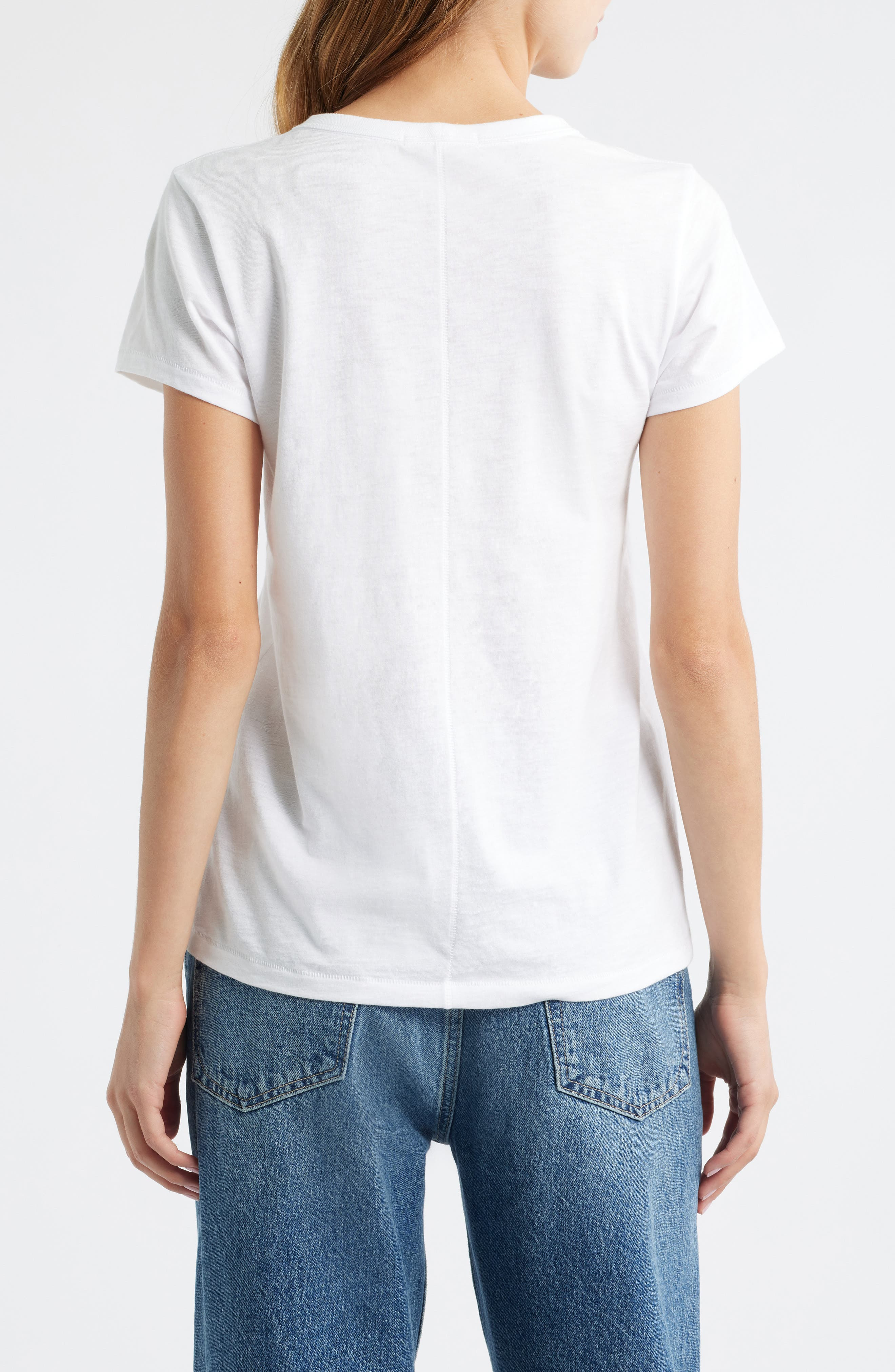 rag & bone Logo Lucky Charm Cotton T-Shirt in White at Nordstrom - 2