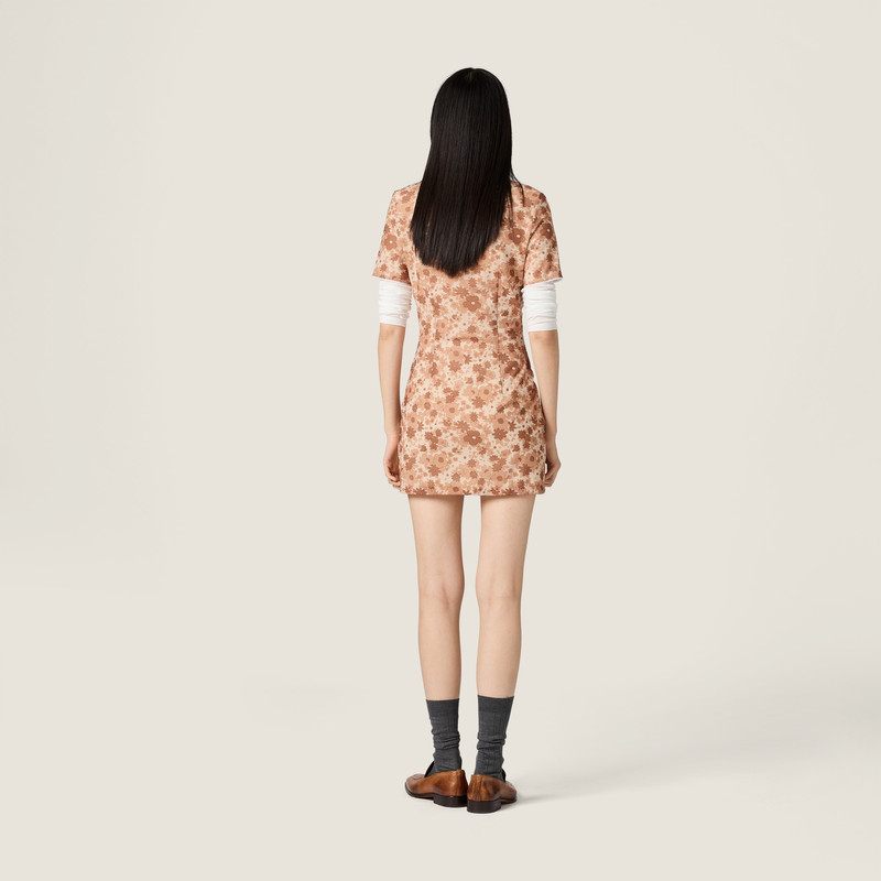 Stretch fabric mini-dress 3