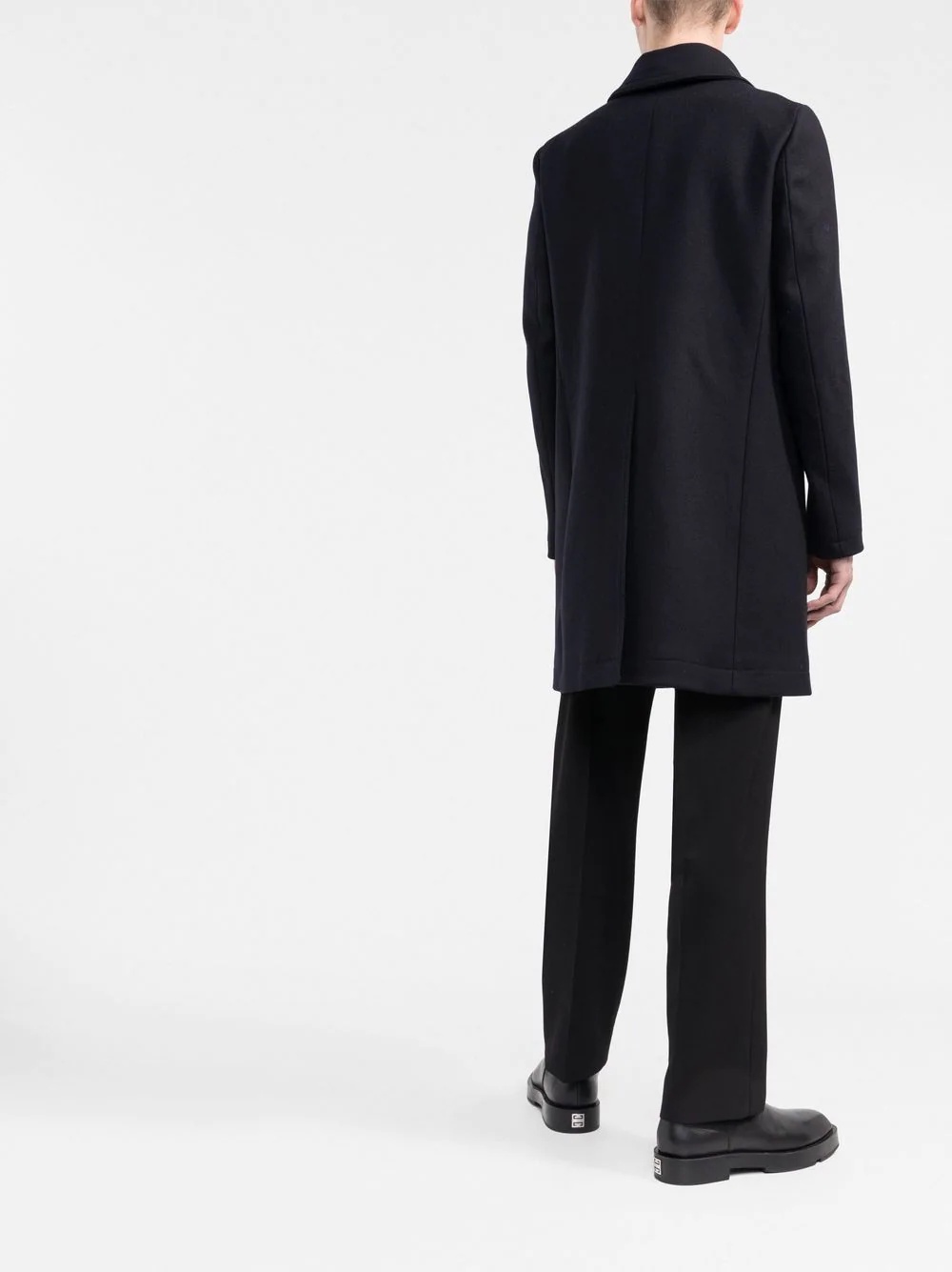 double-breasted wool coat - 4