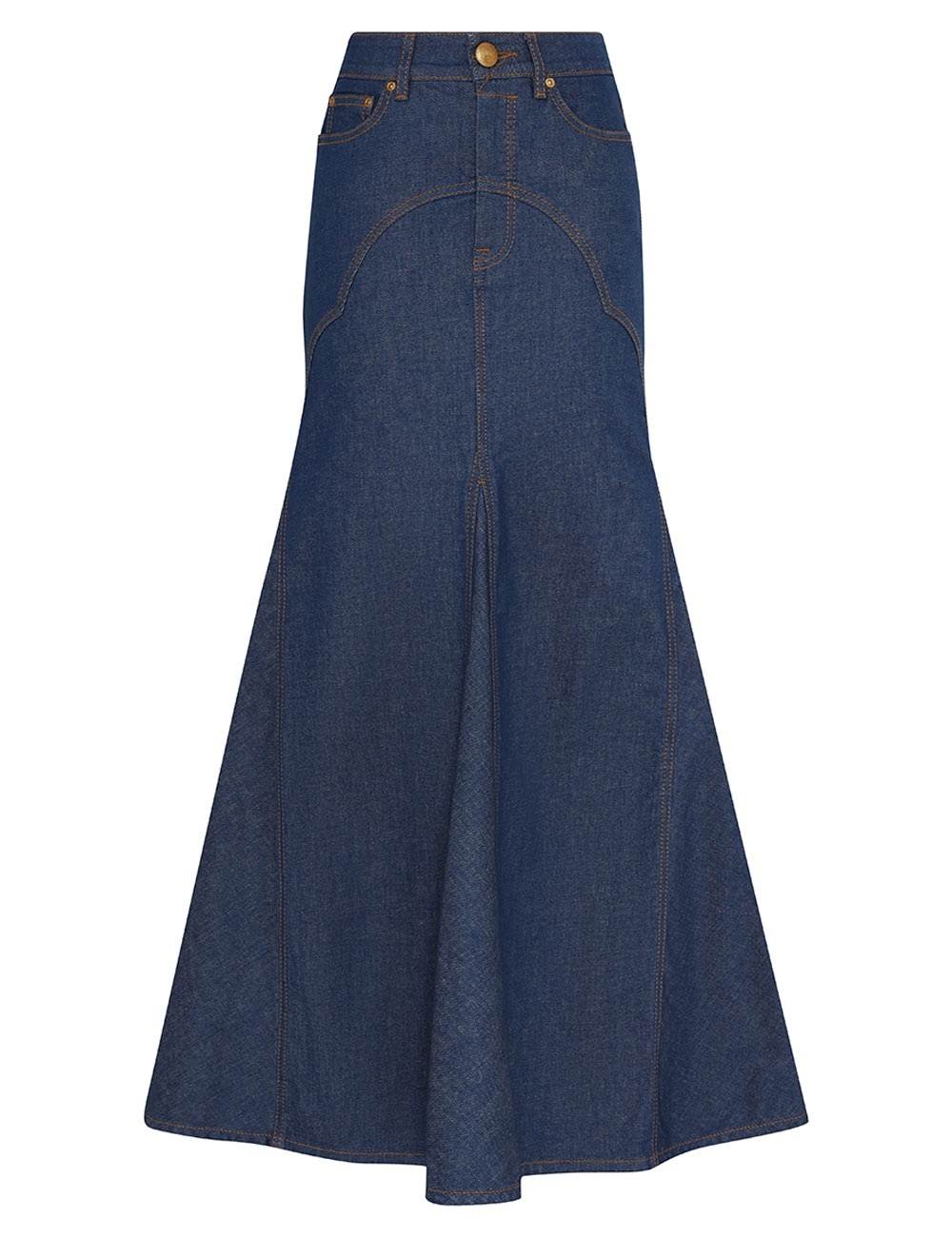 DENIM MAXI SKIRT - 1