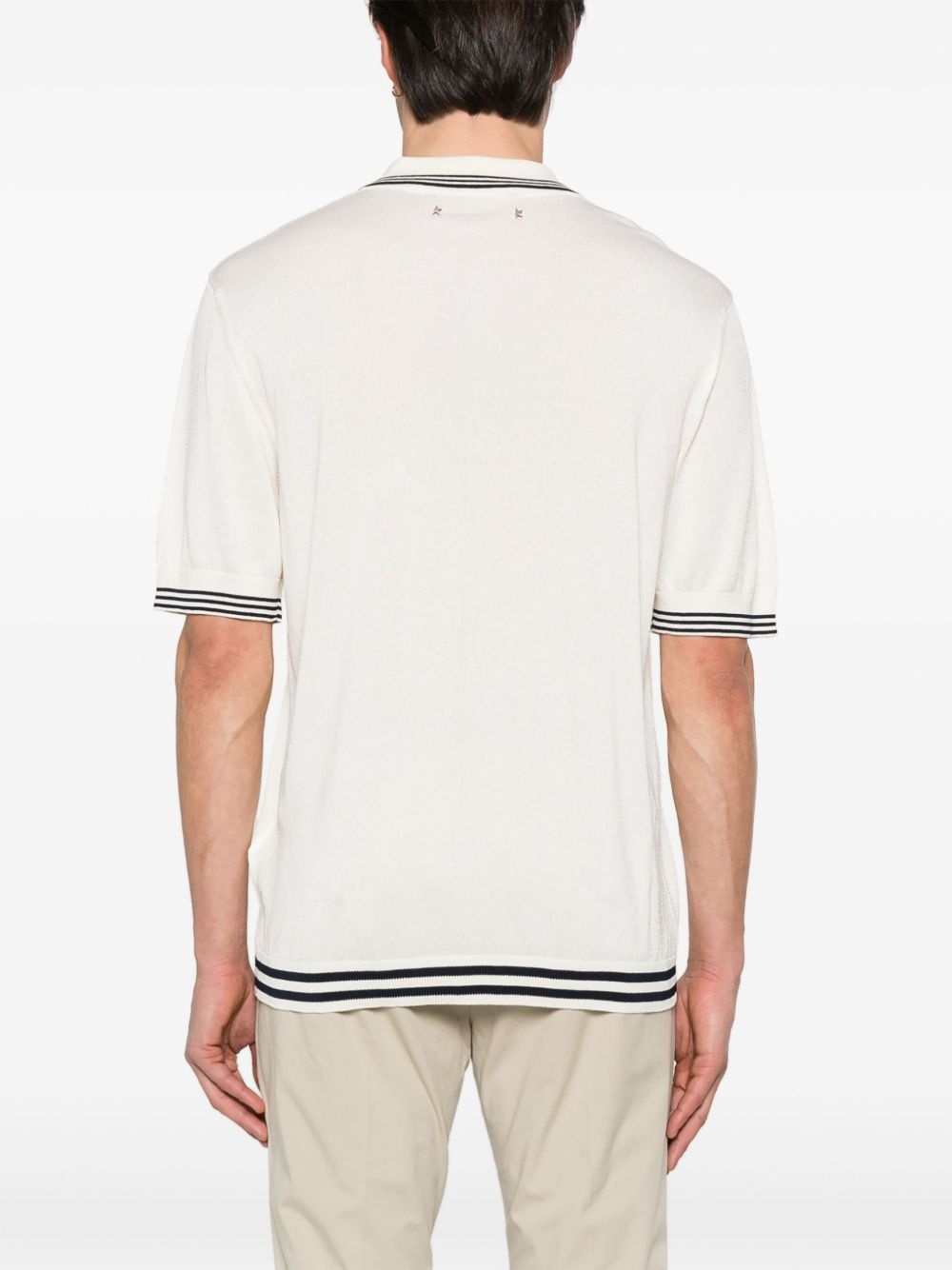 knitted polo shirt - 3