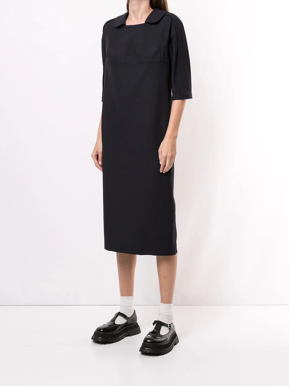 square neck shift dress - 3