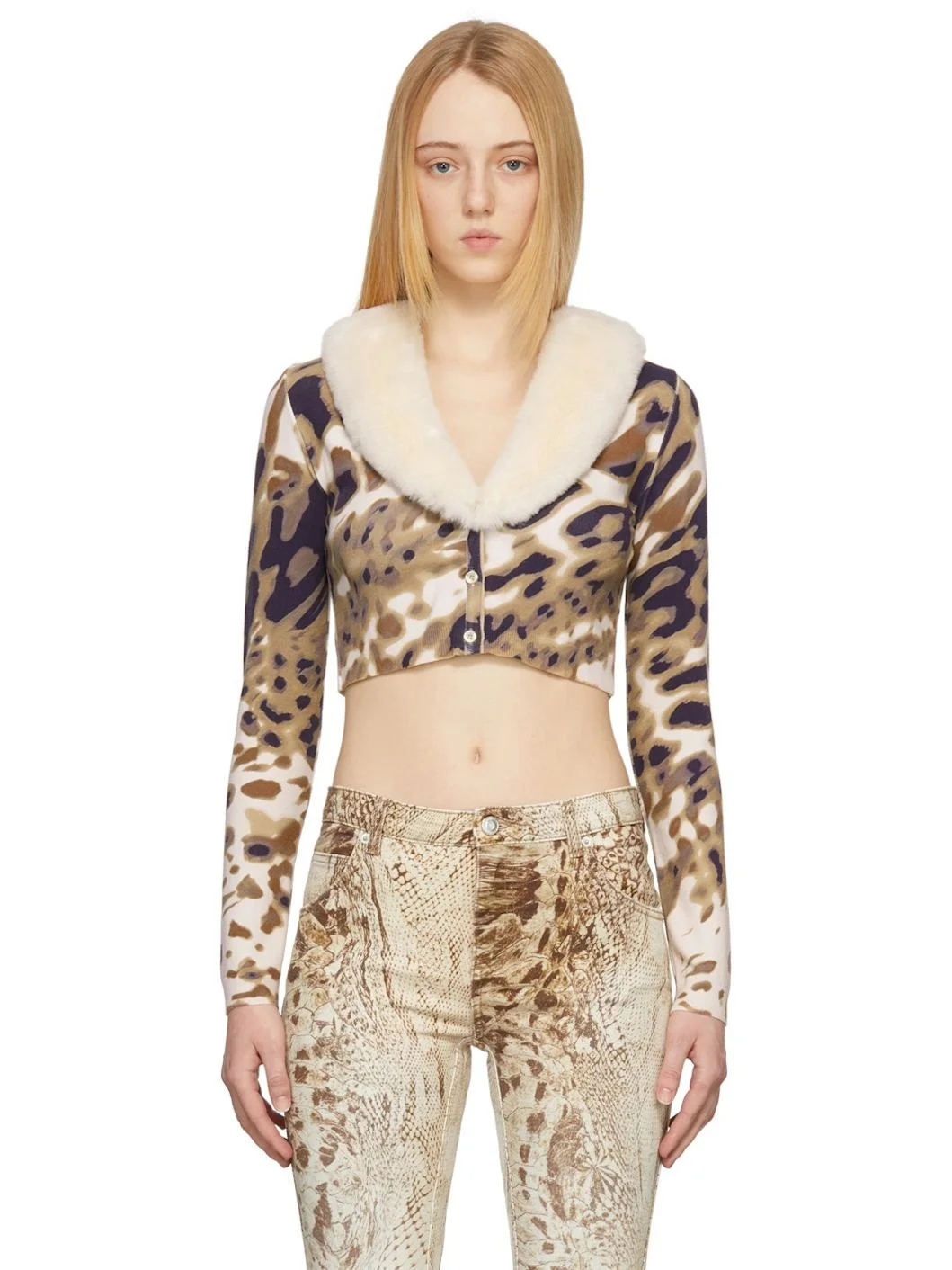 Multicolor Print Cardigan - 1