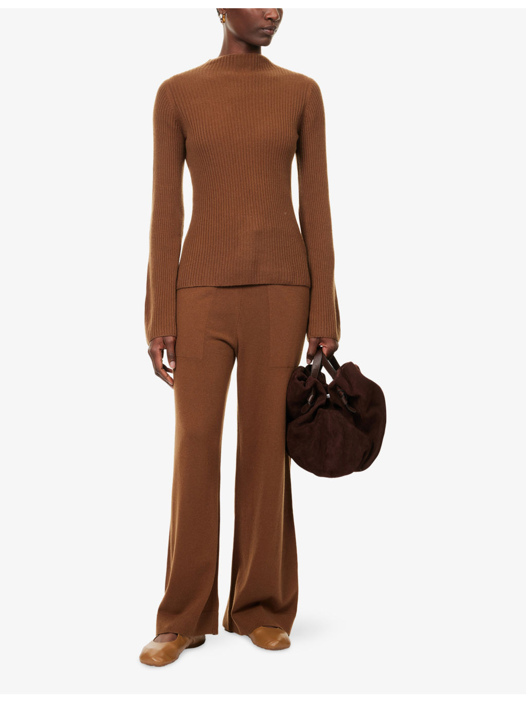Suria Wide-Leg Cashmere Trousers - 2