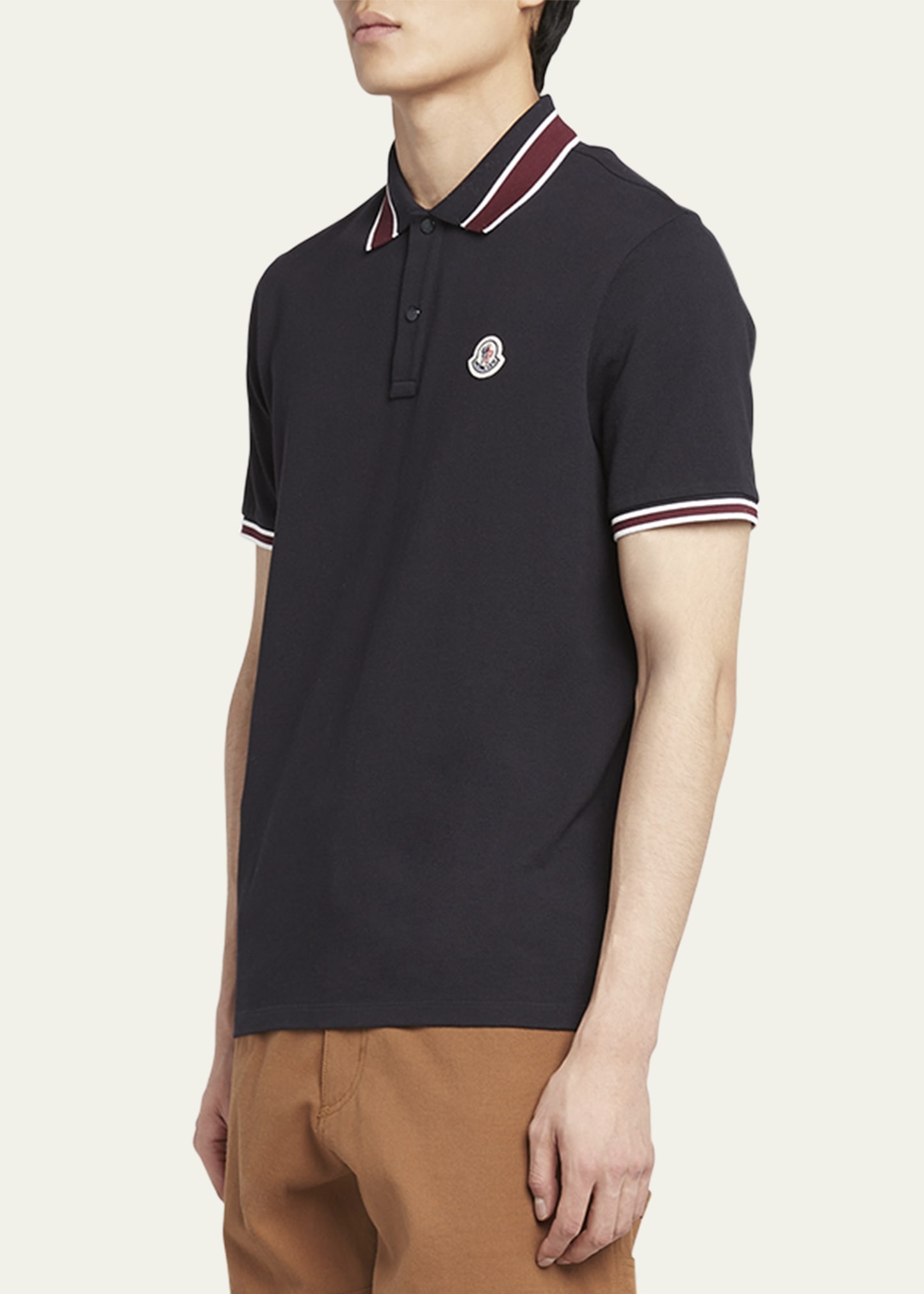 Men's Pique Stripe Polo Shirt - 4