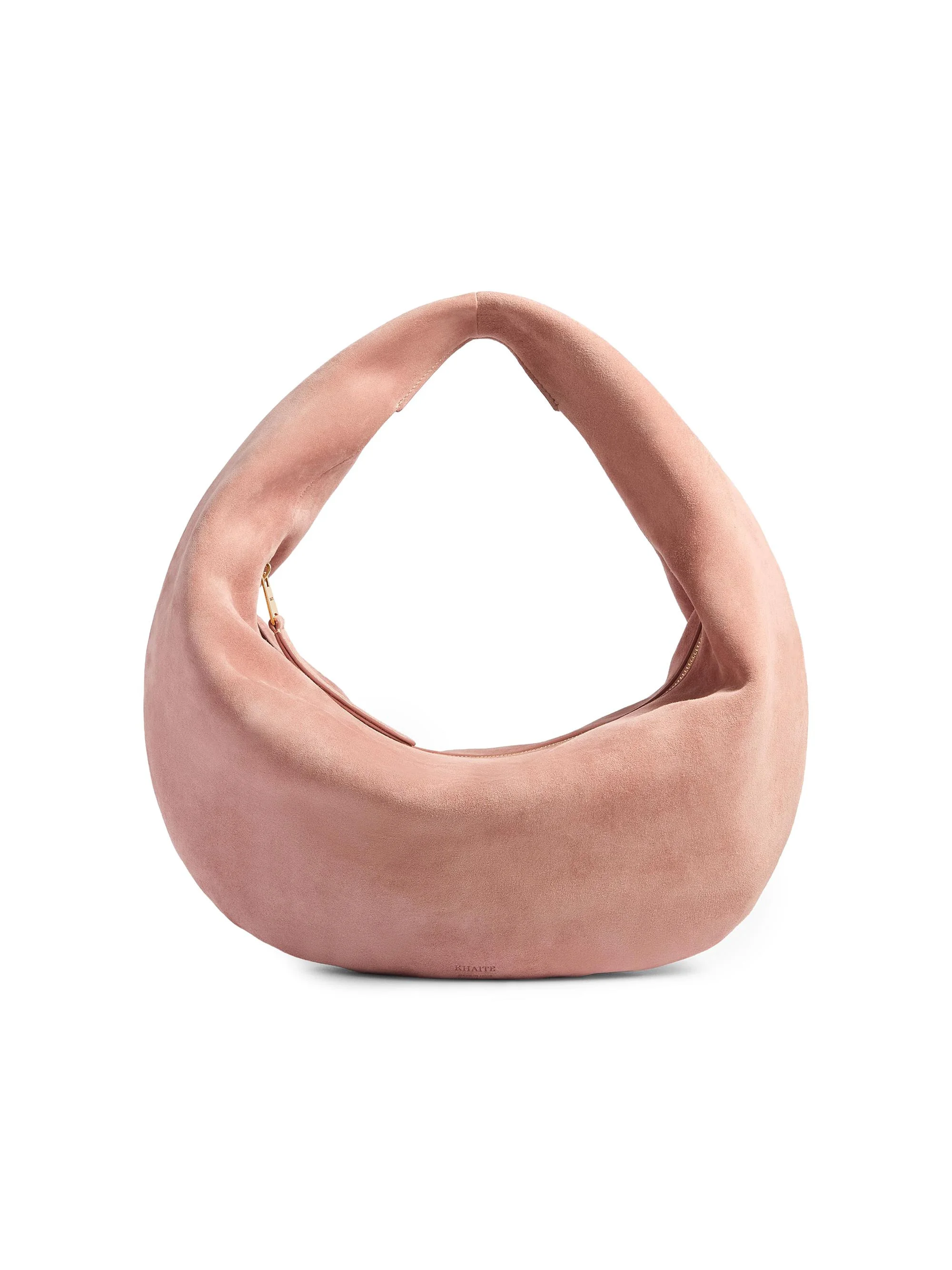 Women's Medium Olivia Suede Hobo Bag - Dusty Pink - 1