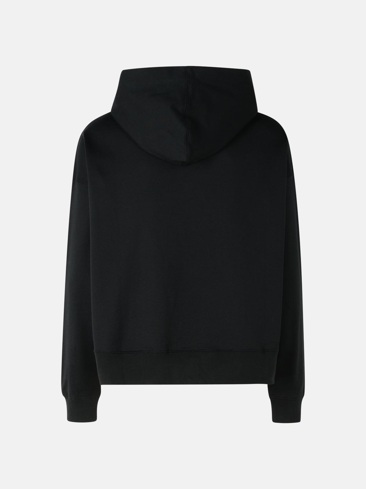 BLACK COTTON SWEATSHIRT - 3
