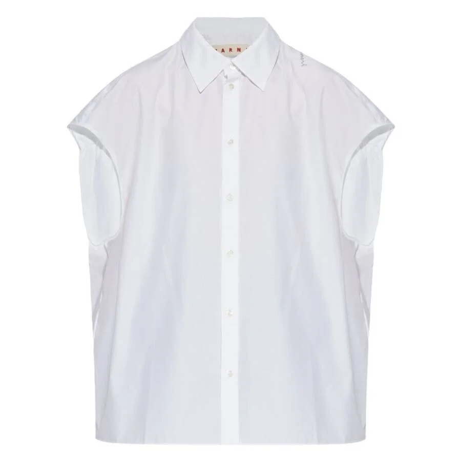 Marni Sleeveless Poplin Shirt - 1
