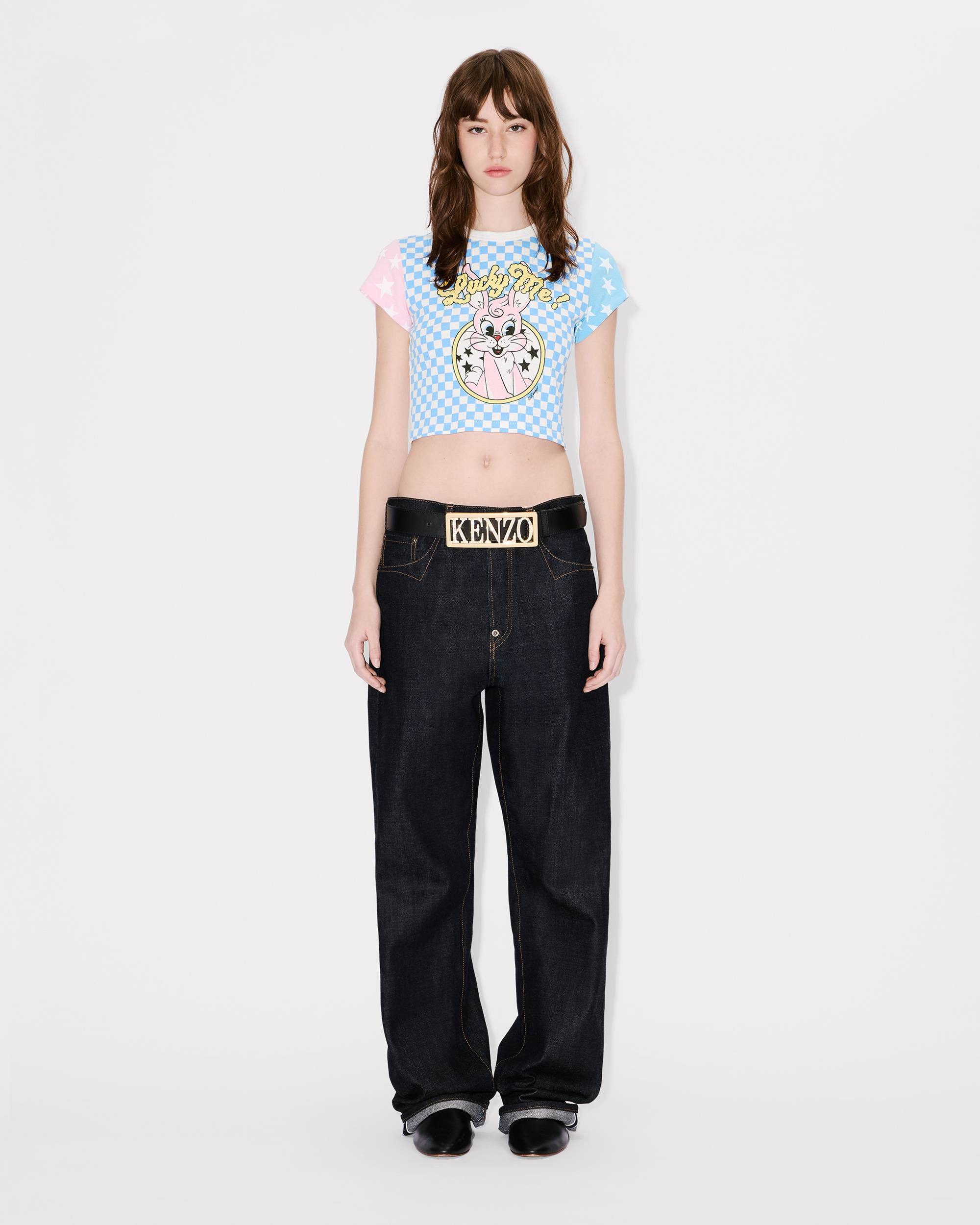 'KENZO Cartoon' cropped T-shirt in cotton - 5