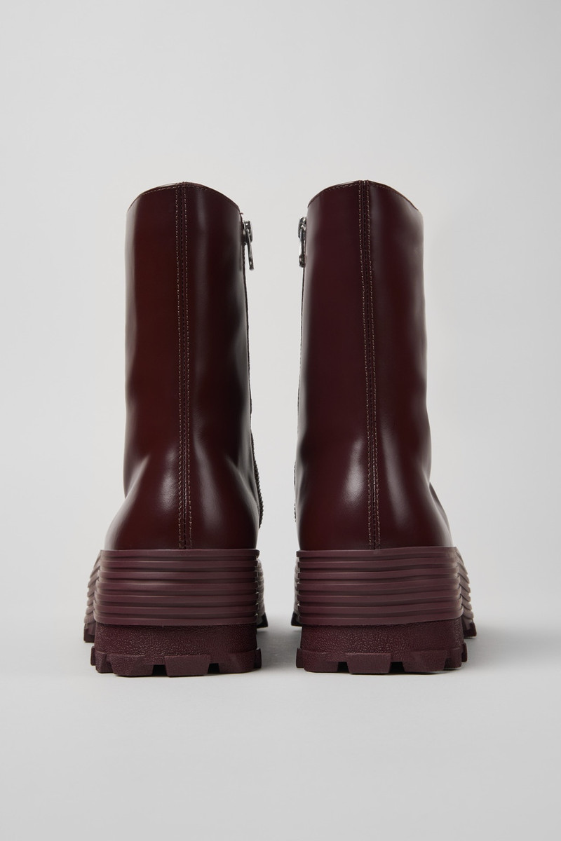 CAMPERLAB Burgundy Leather Boots outlook