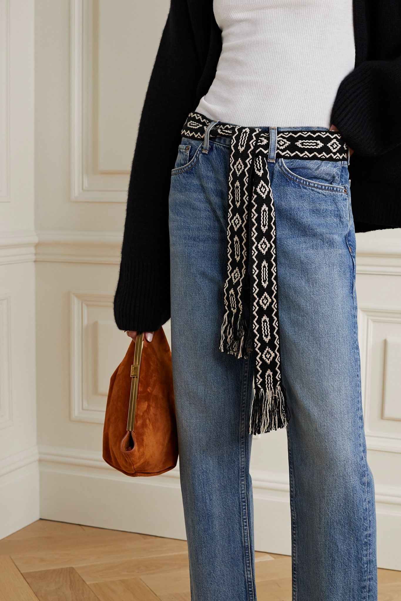 Etko fringed jacquard belt - 2