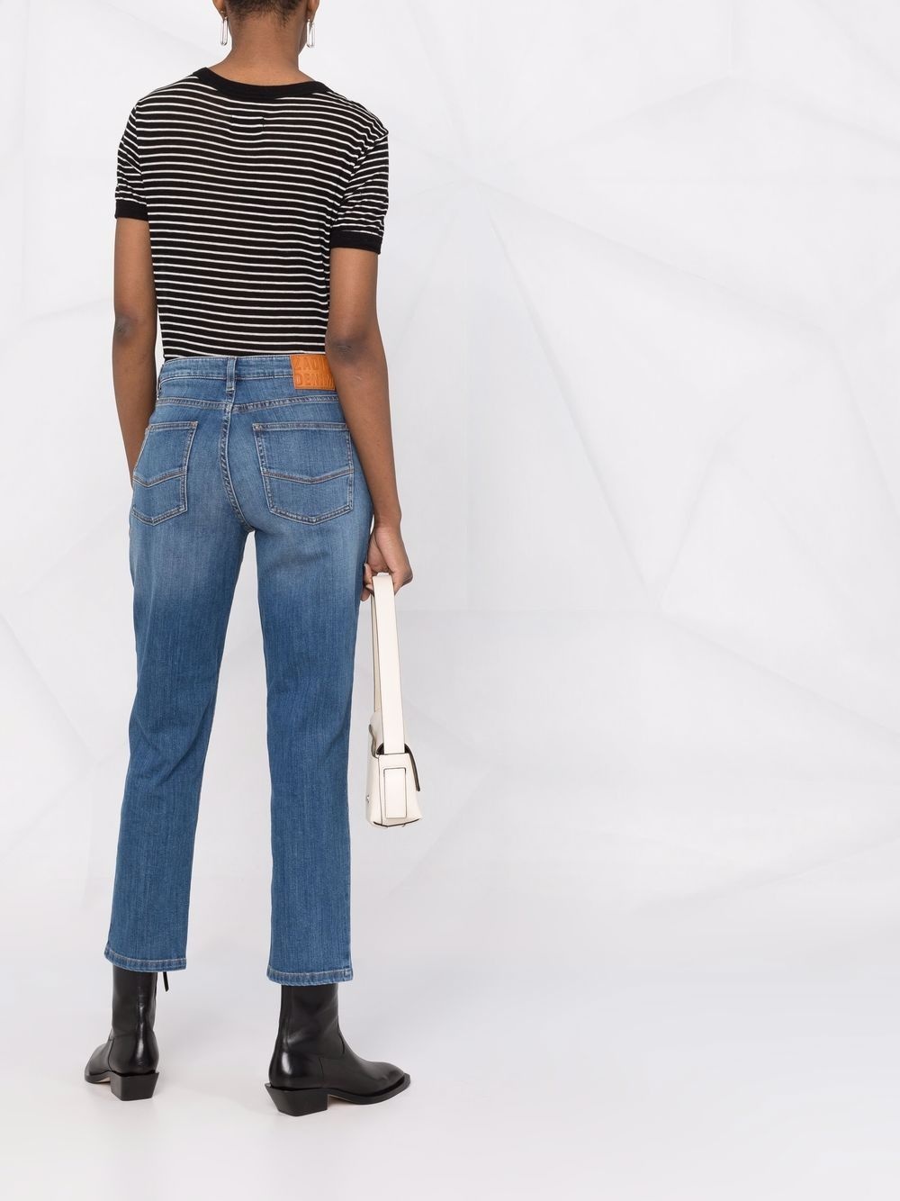 cropped slim-fit jeans - 6