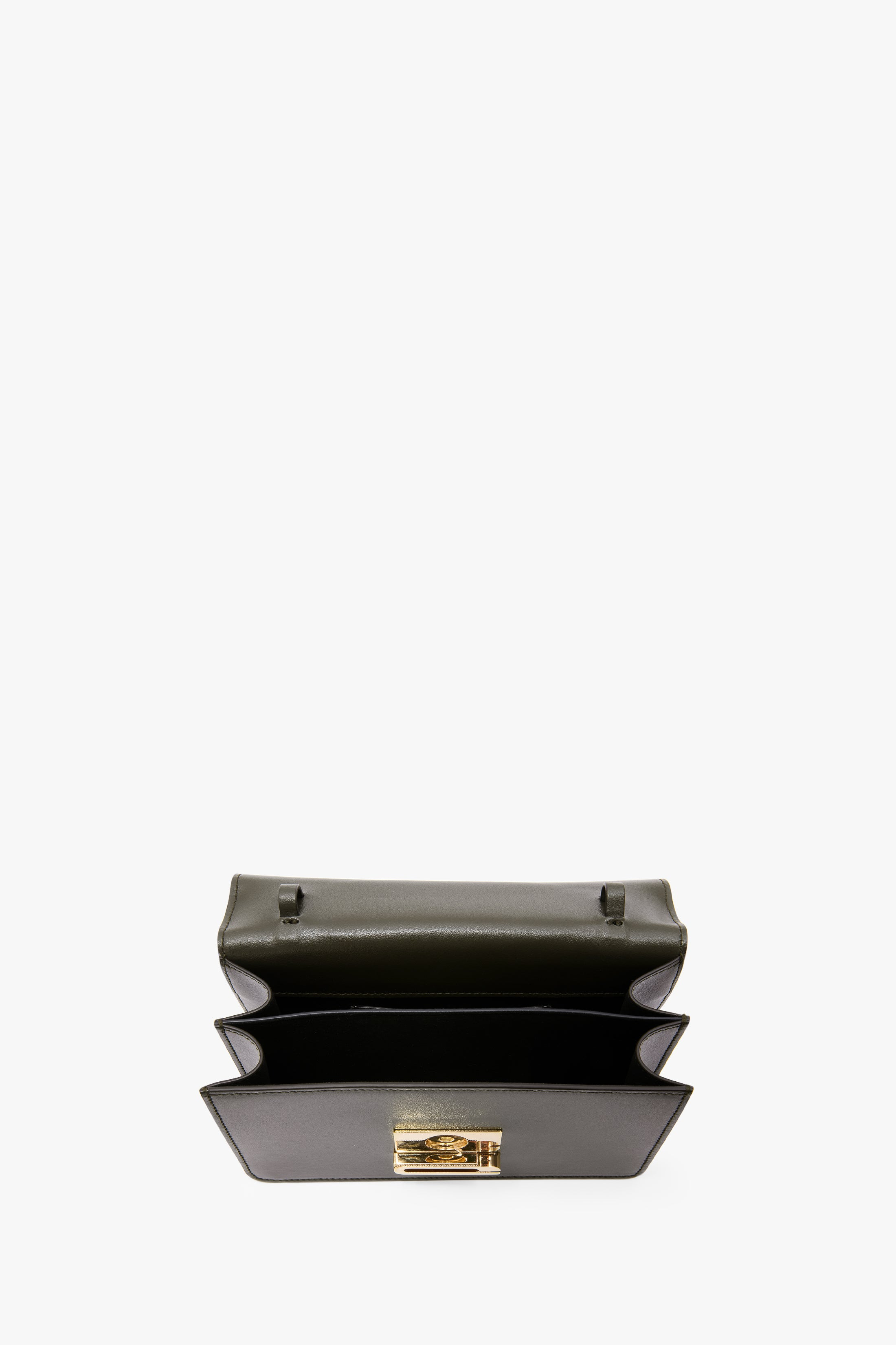 Mini Dorian Bag In Dark Olive Smooth Leather - 7