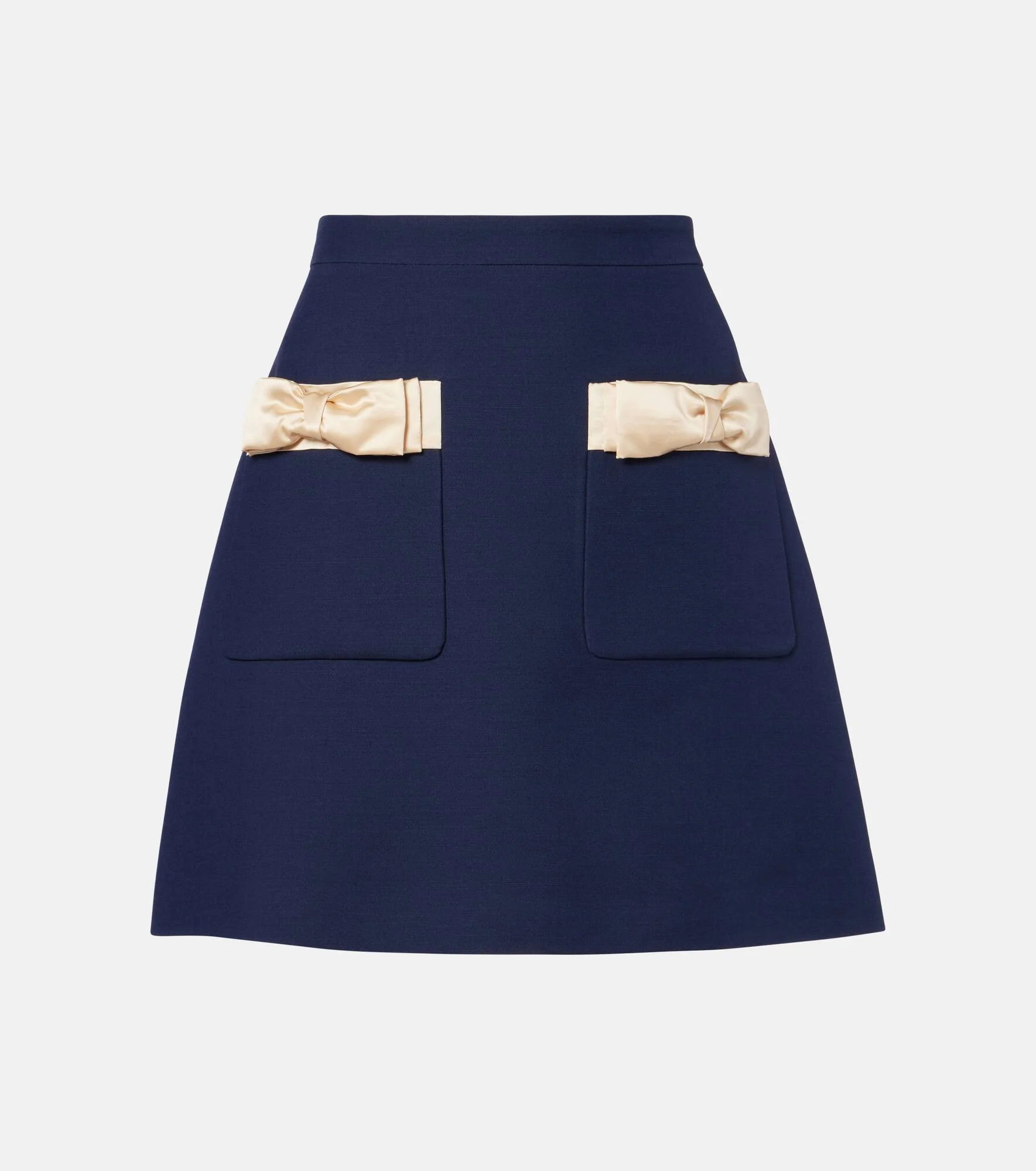 Crepe Couture bow-detail miniskirt - 1
