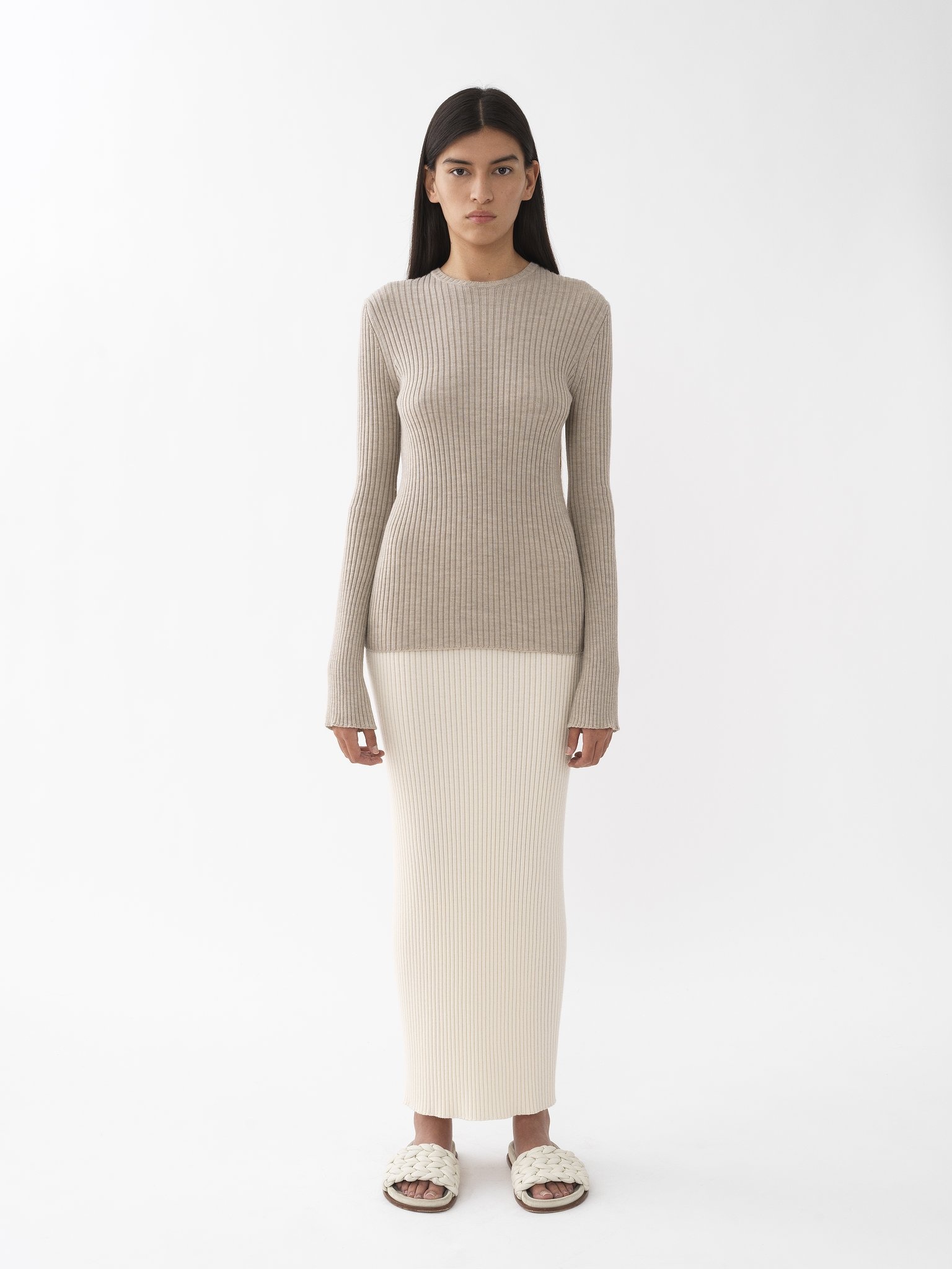 FITTED RIBBED SWEATER - 3