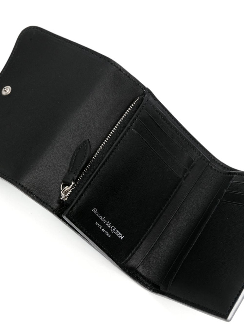 tri-fold metallic leather wallet 3