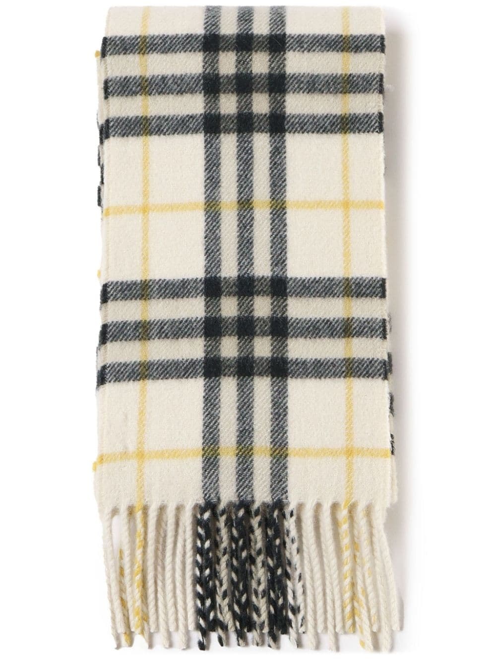 checked cashmere scarf - 1