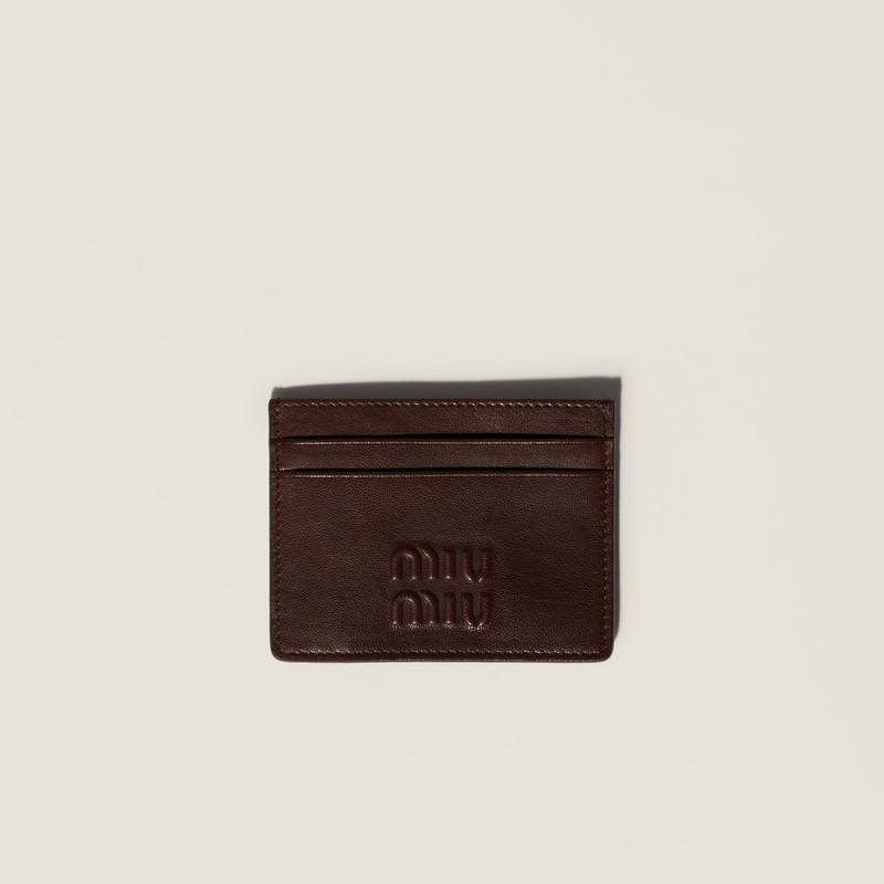 Nappa leather card holder 1