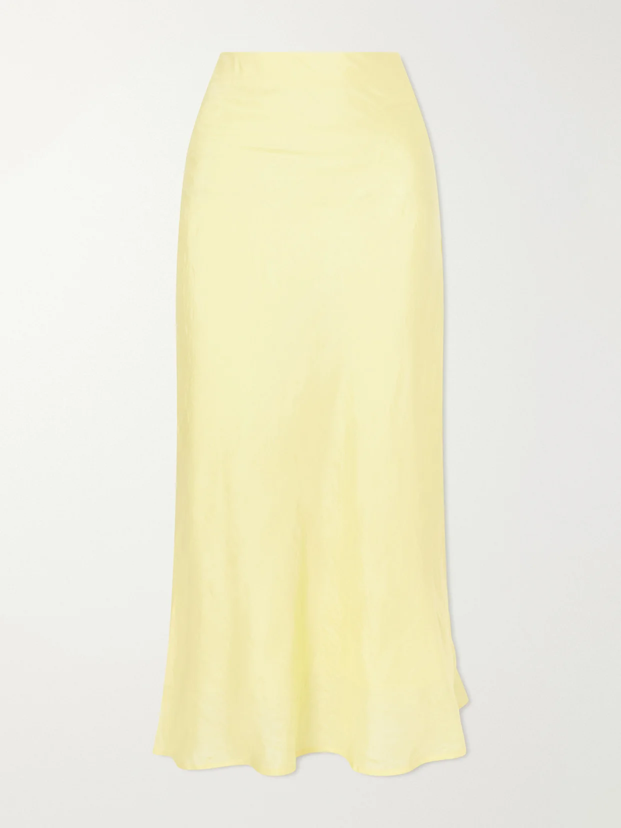 Lyra Sunlight Silk Midi Skirt - 1