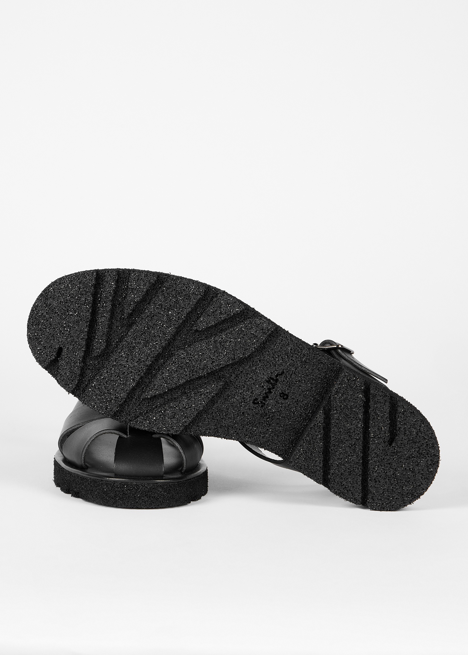 Black Leather 'Sandoval' Fisherman Sandals - 2