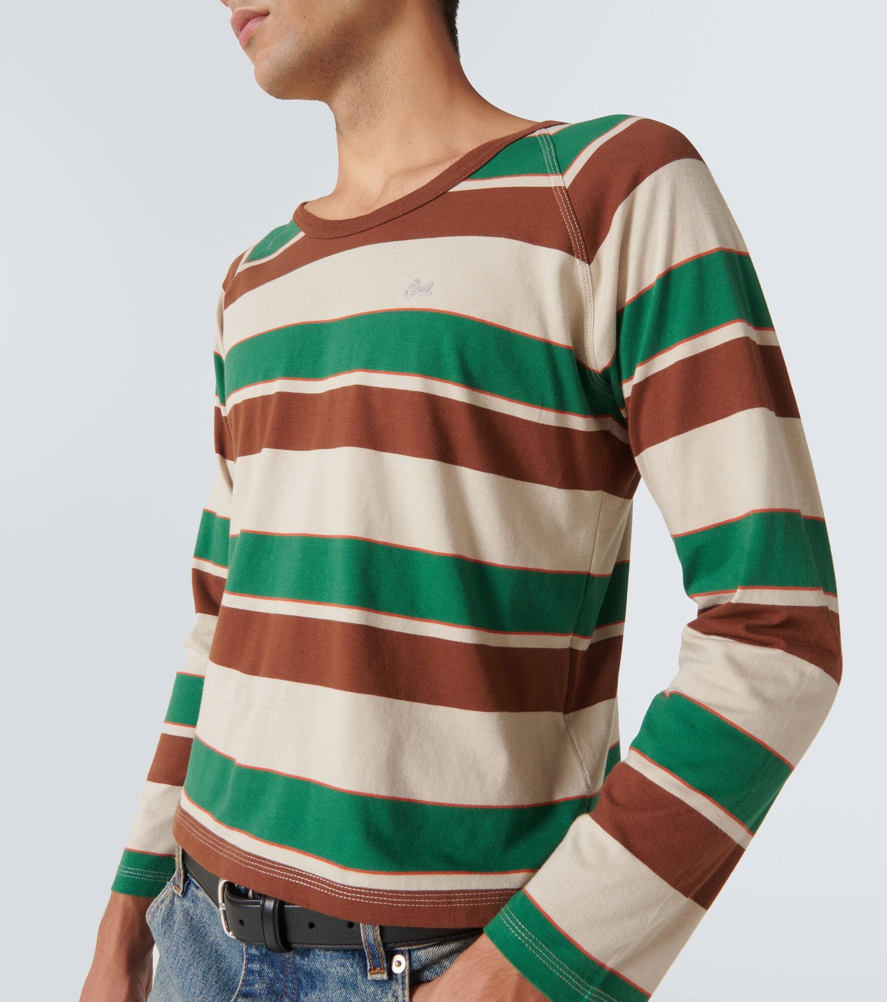 Striped cotton jersey T-shirt - 6
