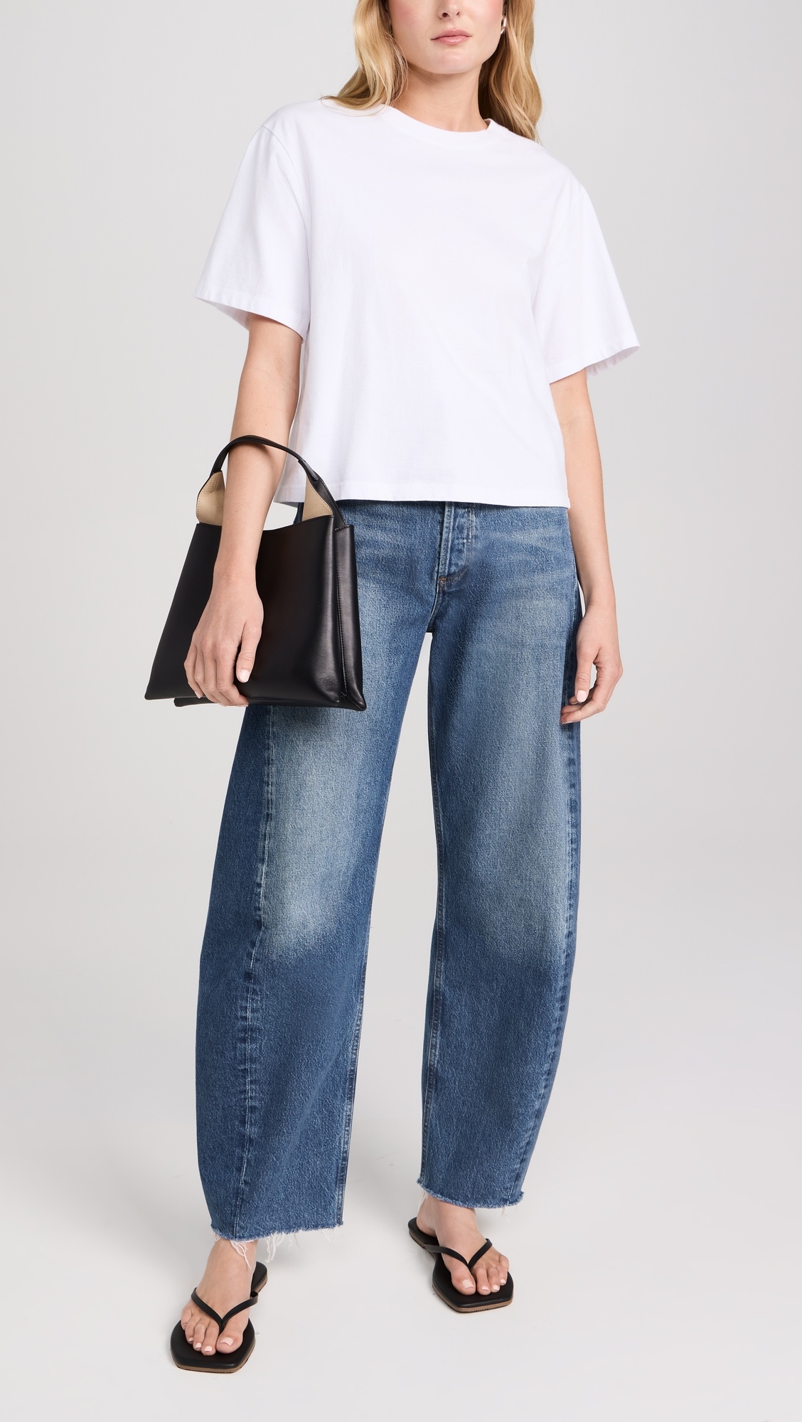 Luna High Rise Curved Taper Jeans - 4