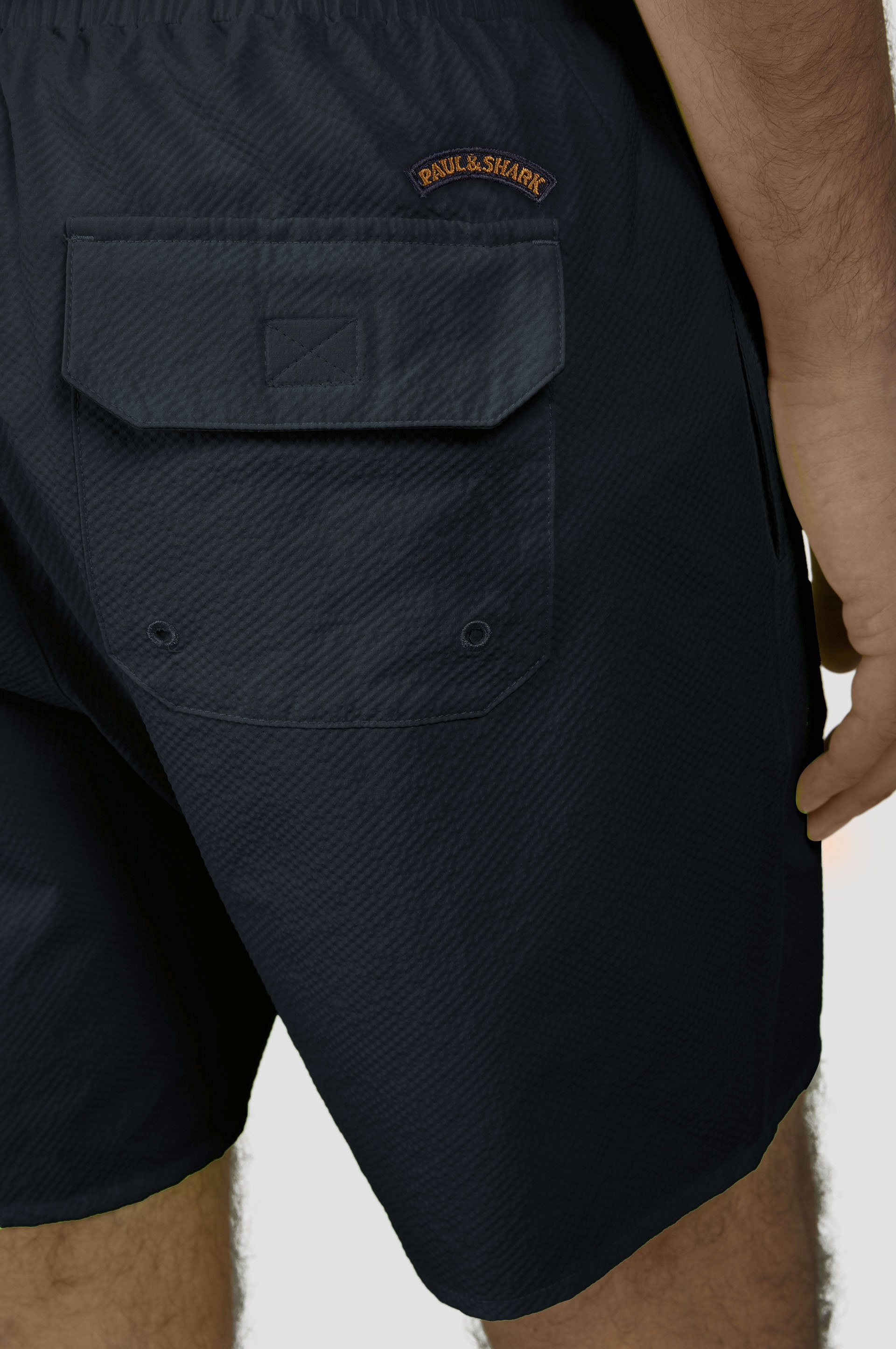 SWIM SHORTS WITH MOON BADGE - 4
