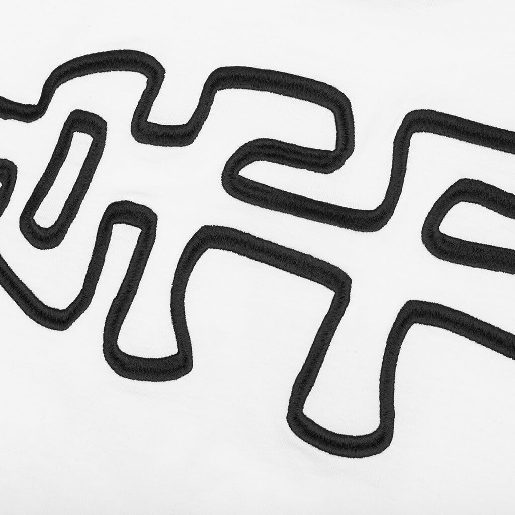 ROCKS TYPE SLIM S/S TEE - WHITE/BLACK - 4