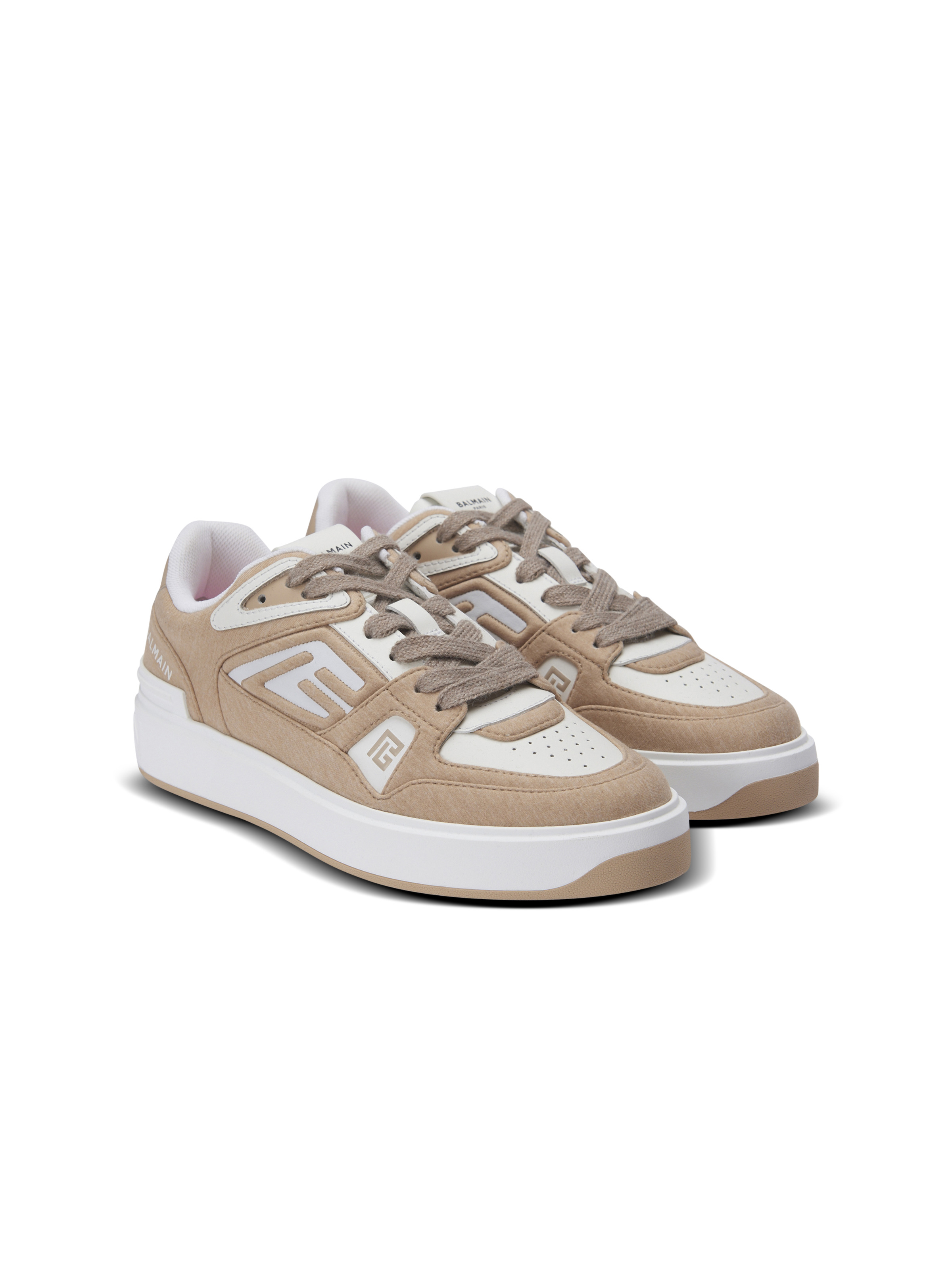 B-Court Skate trainers in fleece and calfskin - 2