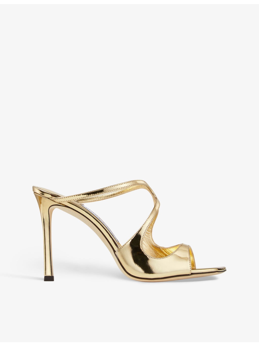 Anise 95 liquid-gold leather heeled sandals - 1