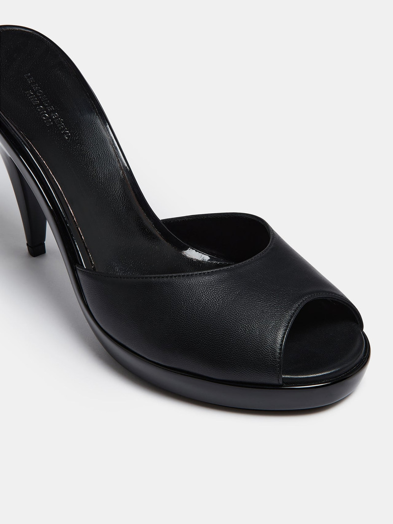 Kim Sion Cherry Mule / Black Leather 4