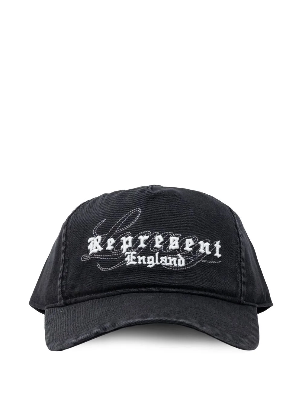 embroidered script cap hat - 1