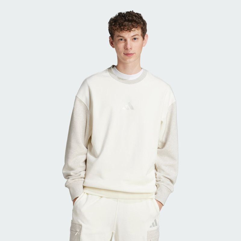 adidas All SZN French Terry Colorblock Crew Sweatshirt outlook
