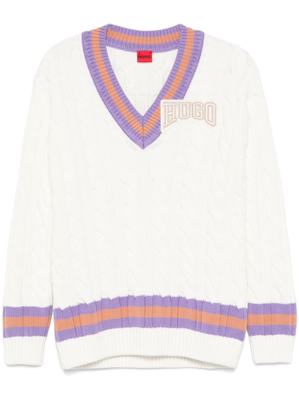 logo-patch sweater - 1
