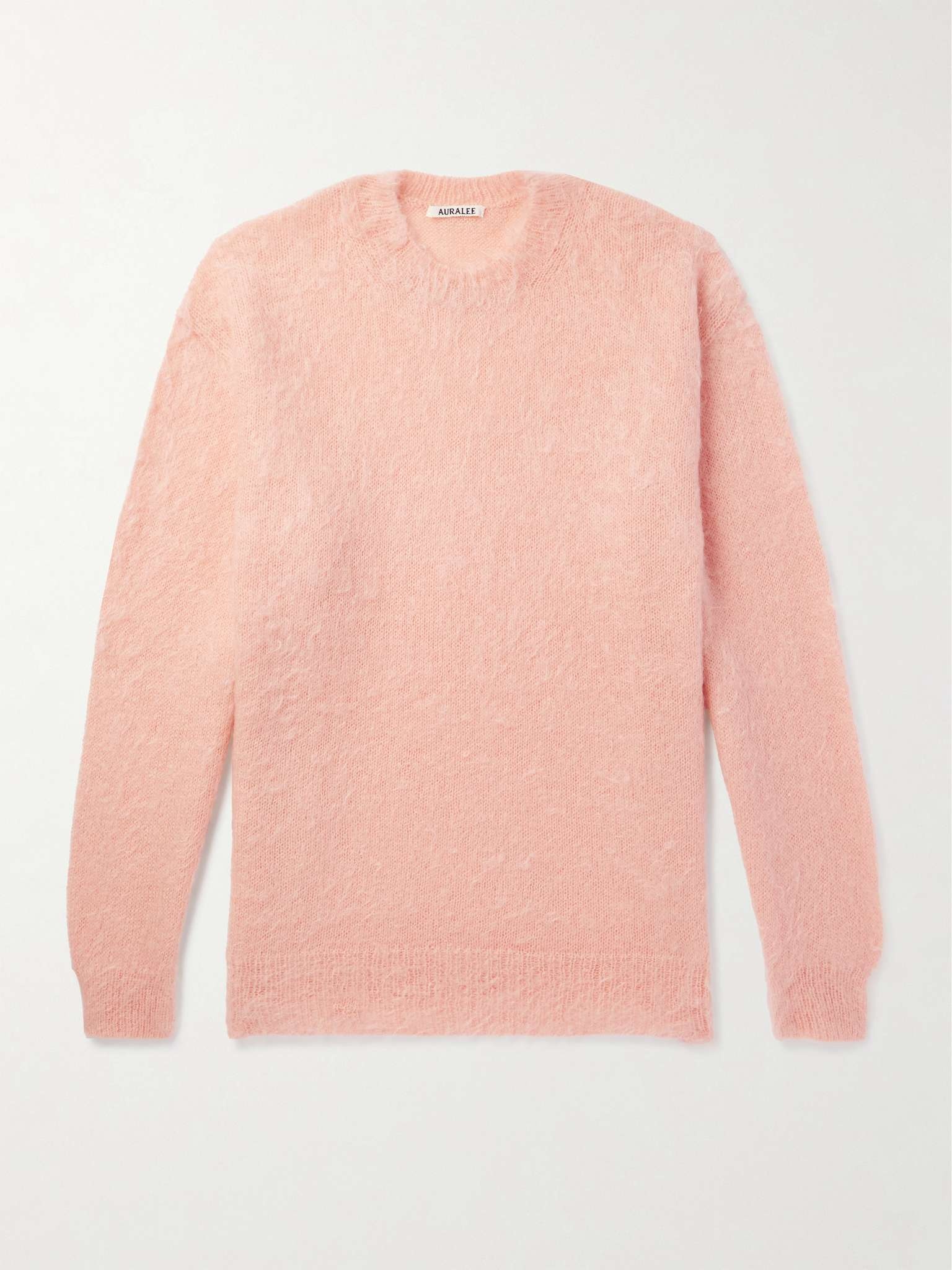 Oversized Brushed Mohair and Wool-Blend Sweater - 1